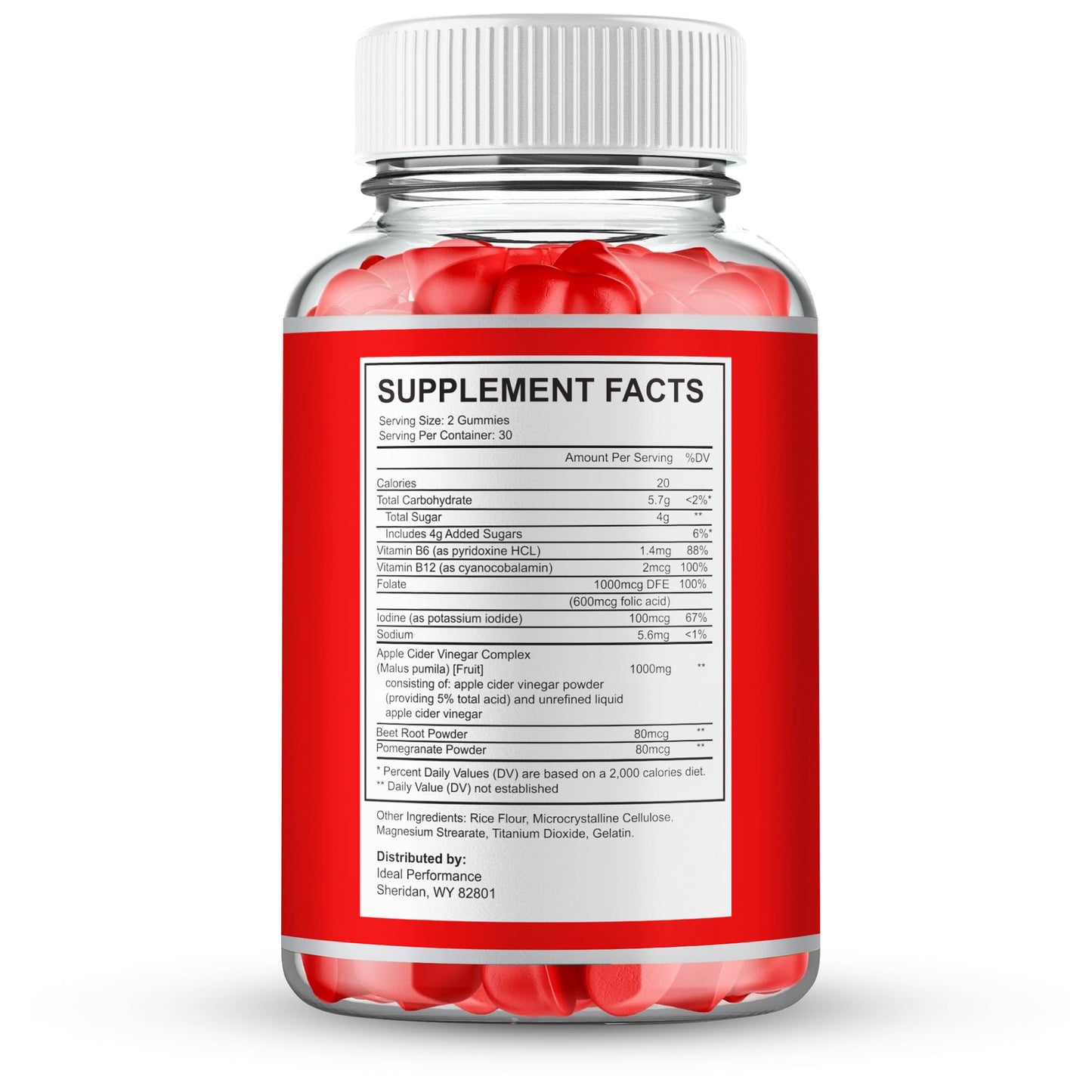 IDEAL PERFORMANCE Gluco Off Gummy 180