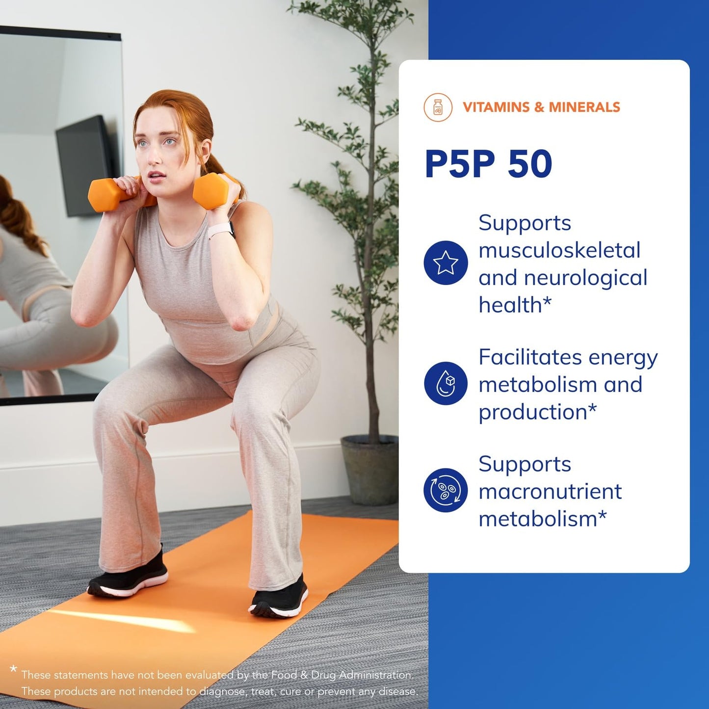 Pure Encapsulations P5P 50 Active Vitamin B6 - Supports Energy Metabolism & Brain Health* - Gluten Free & Non-GMO, 180 Capsules
