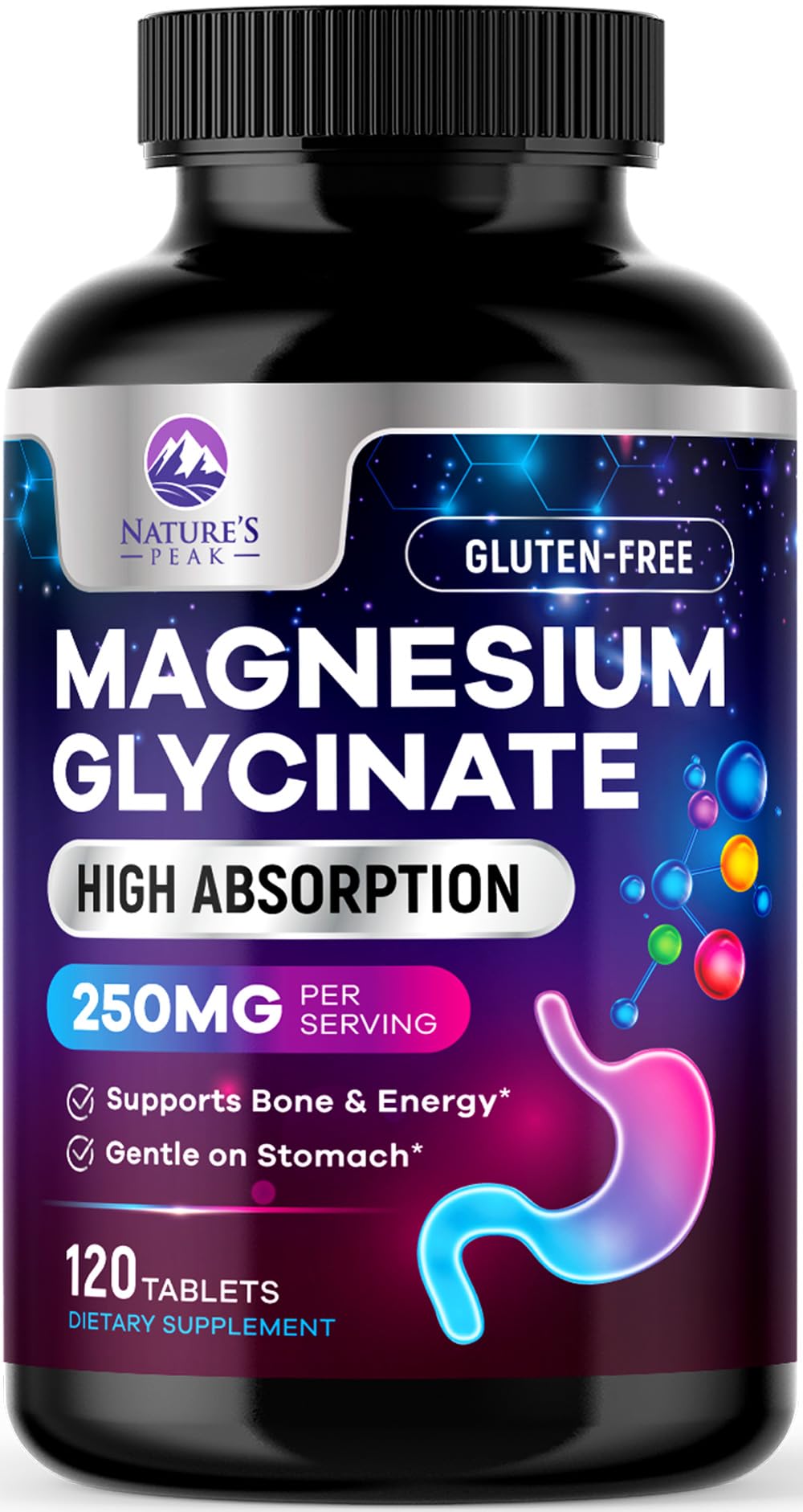 Nature's Peak Magnesium Glycinate Capsules 120 Count