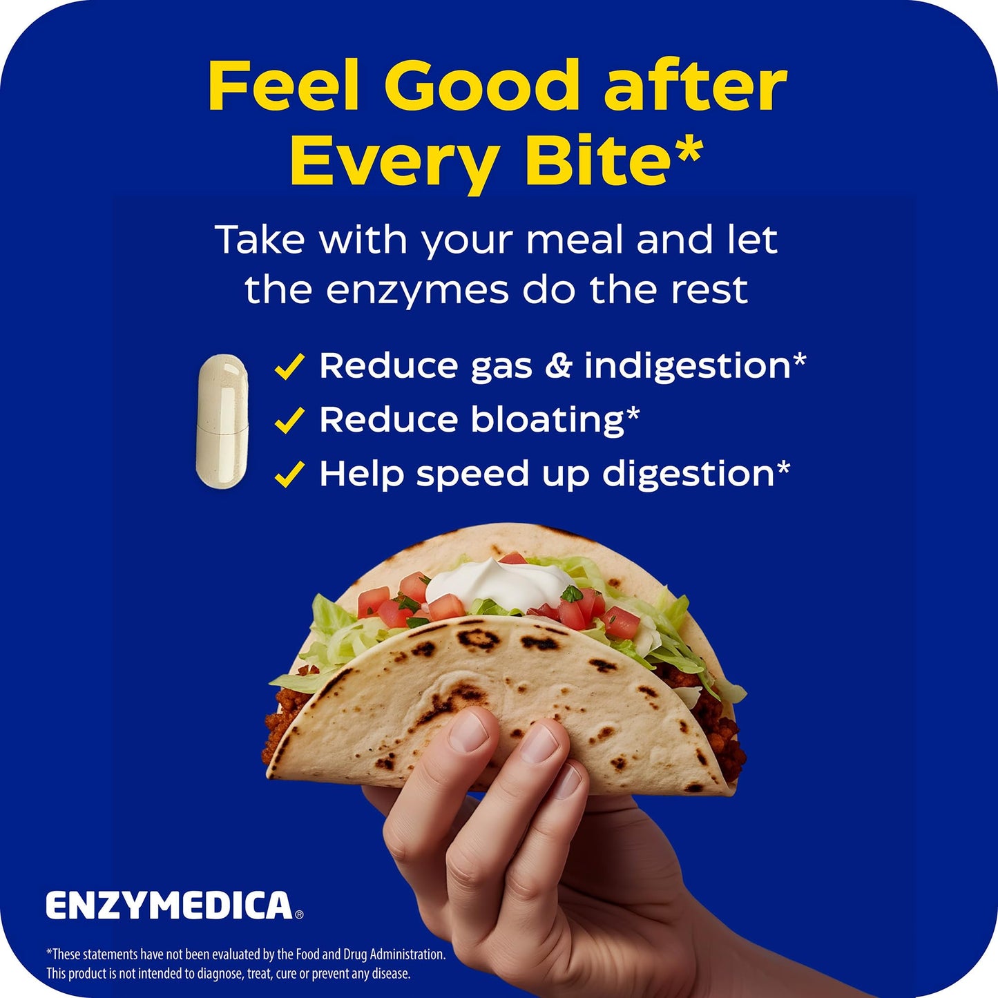 Enzymedica Digest Complete Digestive Enzyme Supplement Capsules, 180 Count