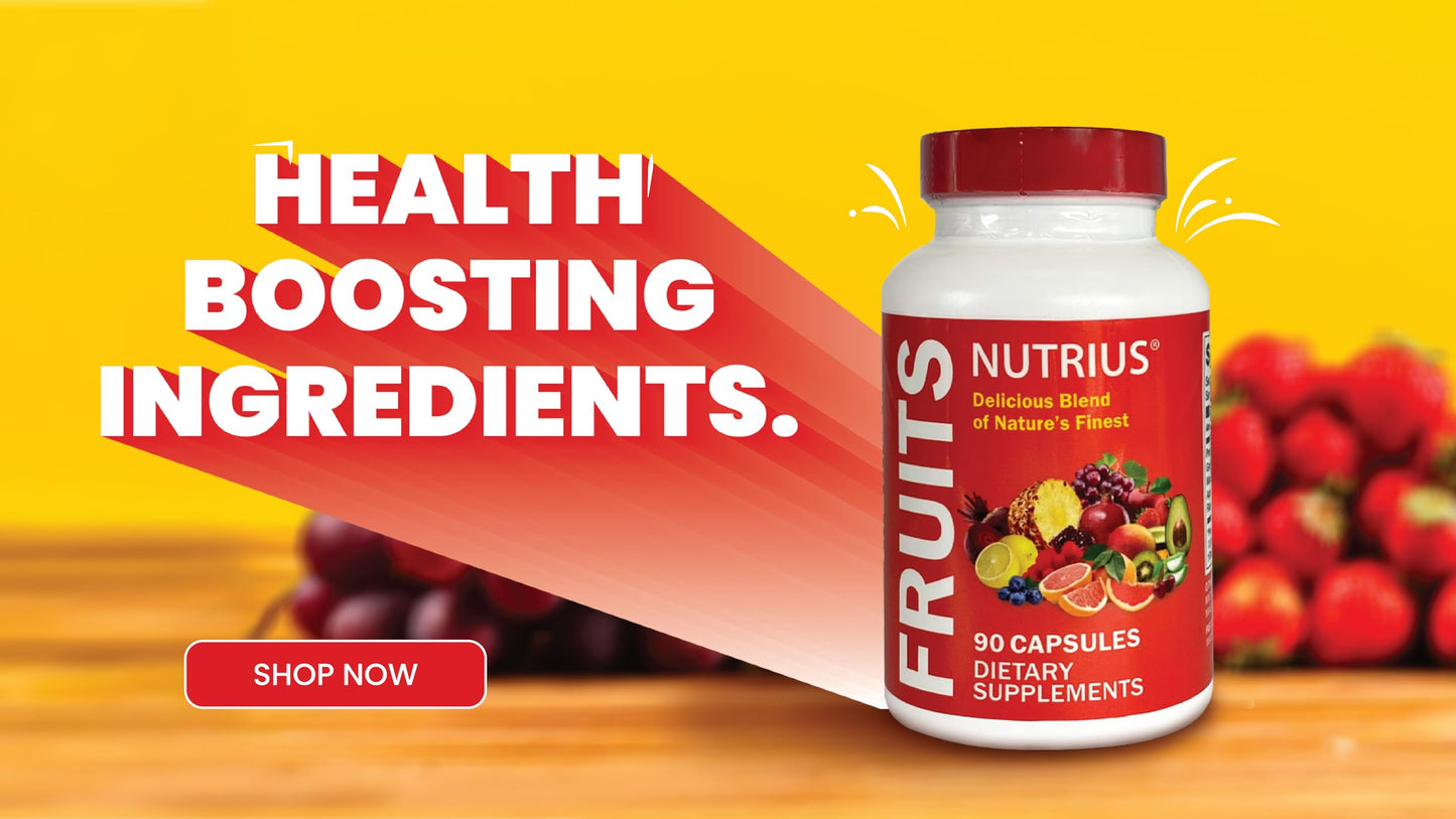 Nutrius Fruits Delicious Blend of Nature's Finest Capsules 60 Count