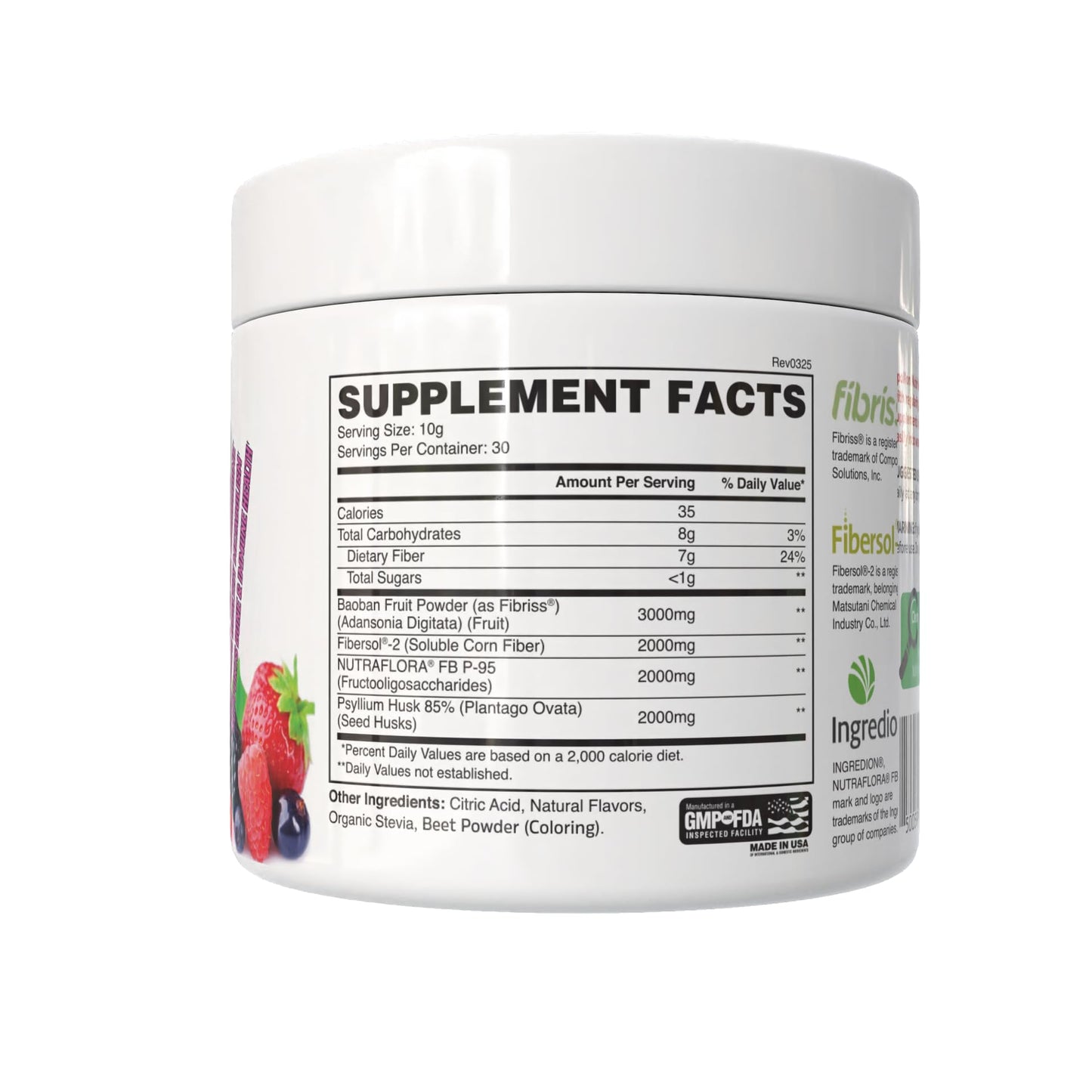 Apollon Nutrition Fiber Fuel Powder 10.58 Ounce