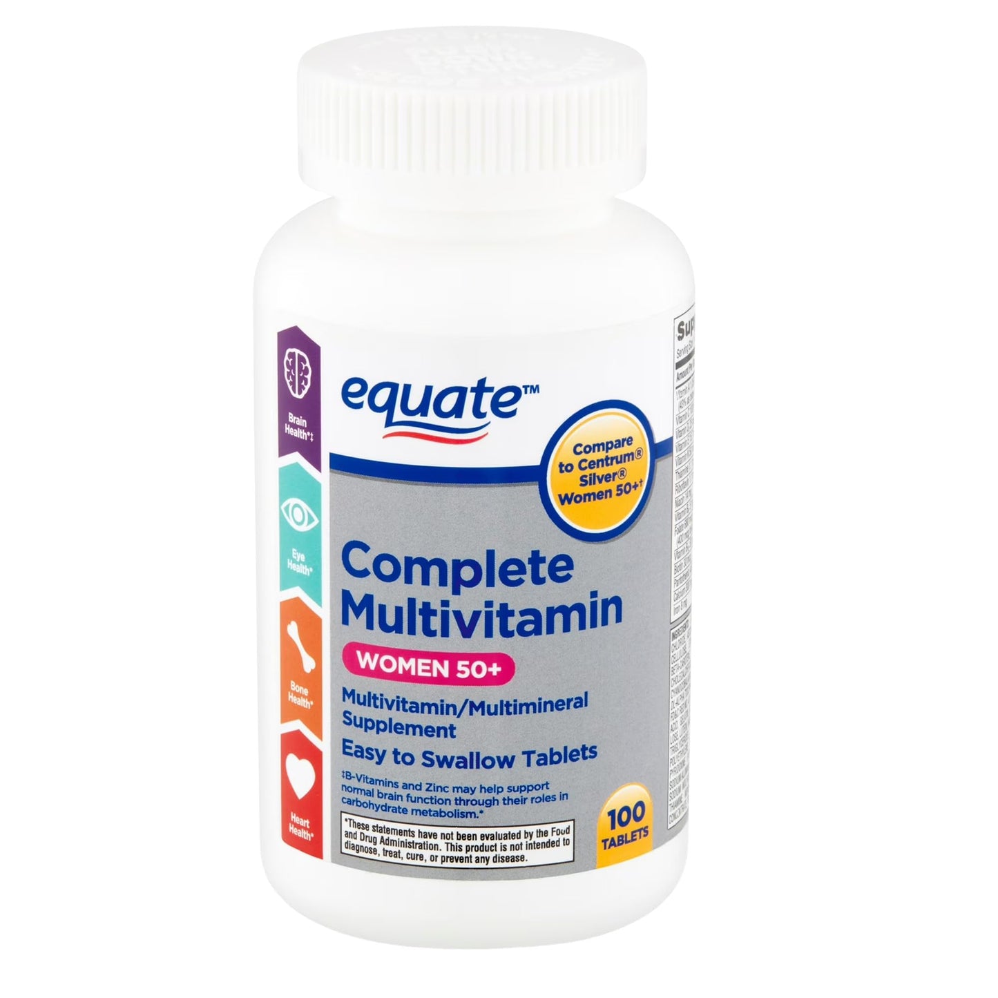Unique Bundle Store Multivitamin for Women 50 Plus Tablet, 100 Count