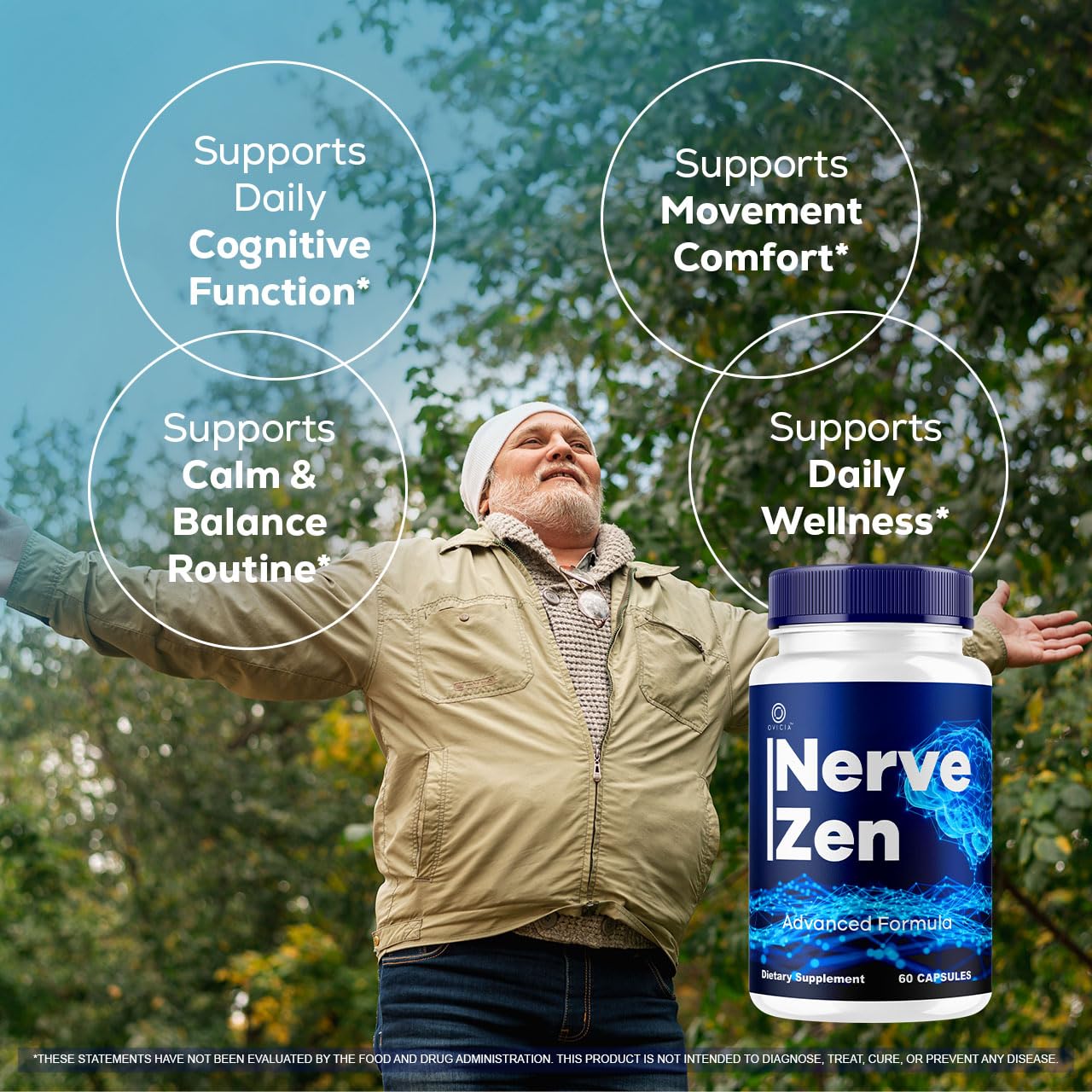 OVICIA NerveZen Advanced Formula Capsules 60 Count