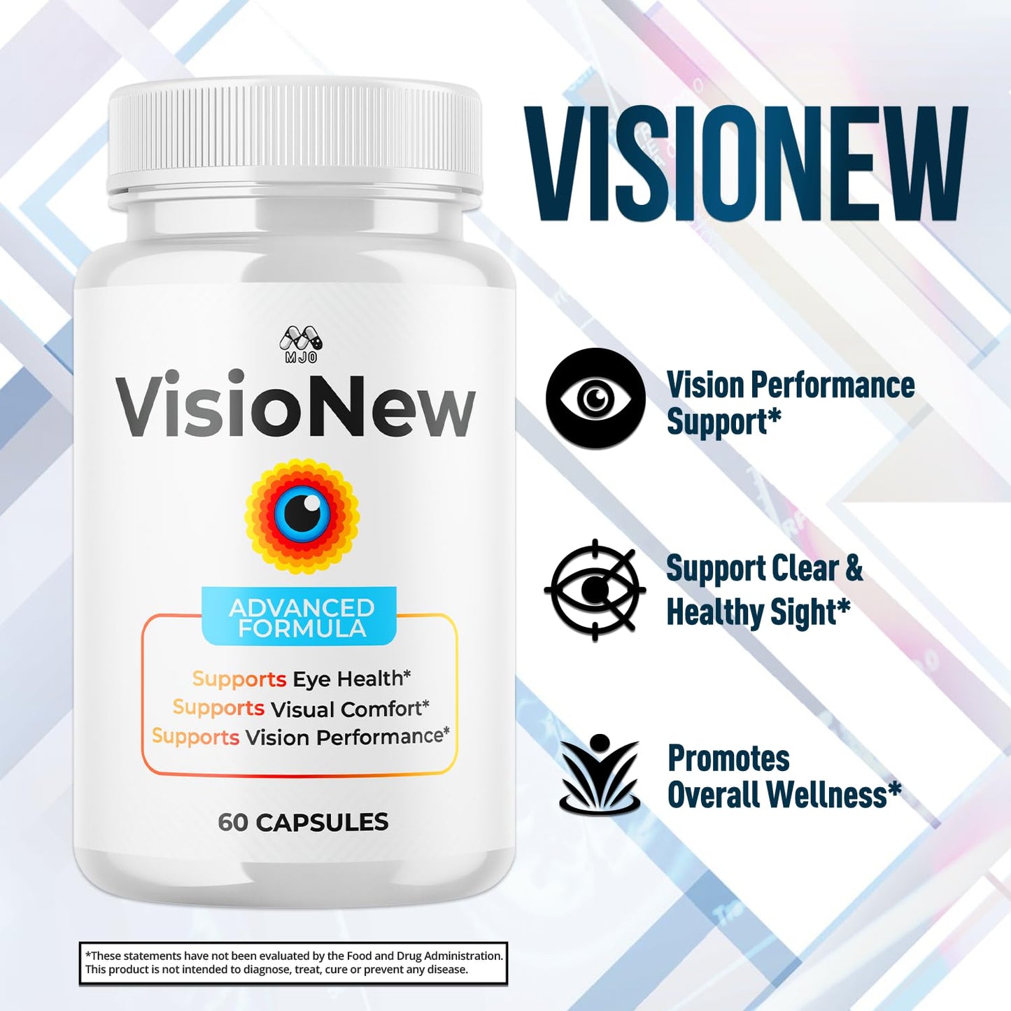 MJO VisioNew Vision Support Capsules, 120 Capsules