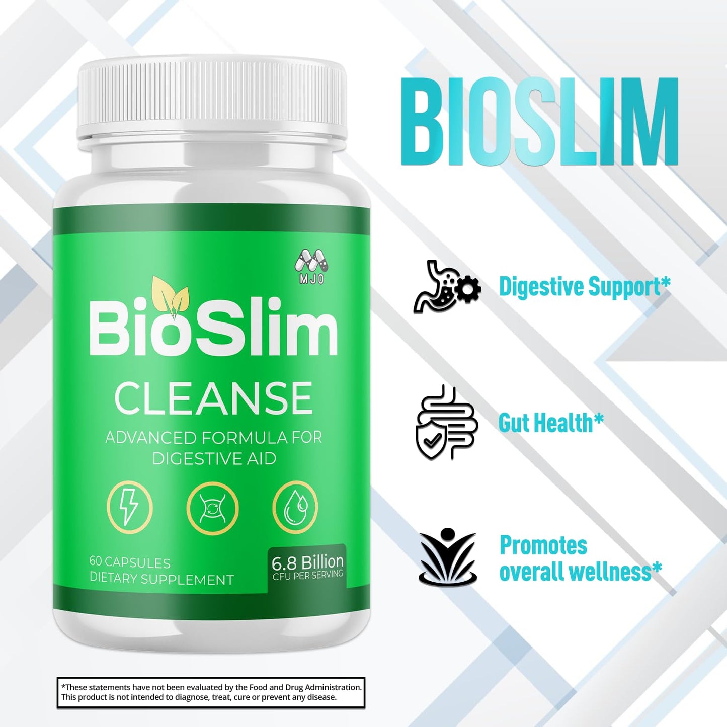 MJO Bioslim Cleanse Capsules, 300 Capsules
