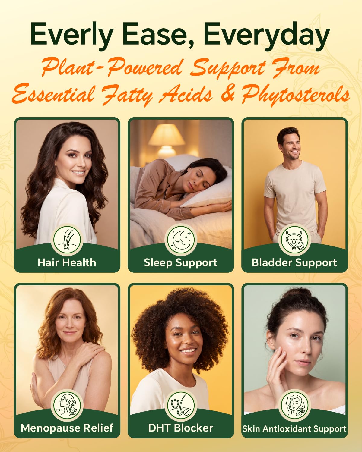 Everly Pumpkin Seed Oil with Saw Palmetto Softgels, 180 Count