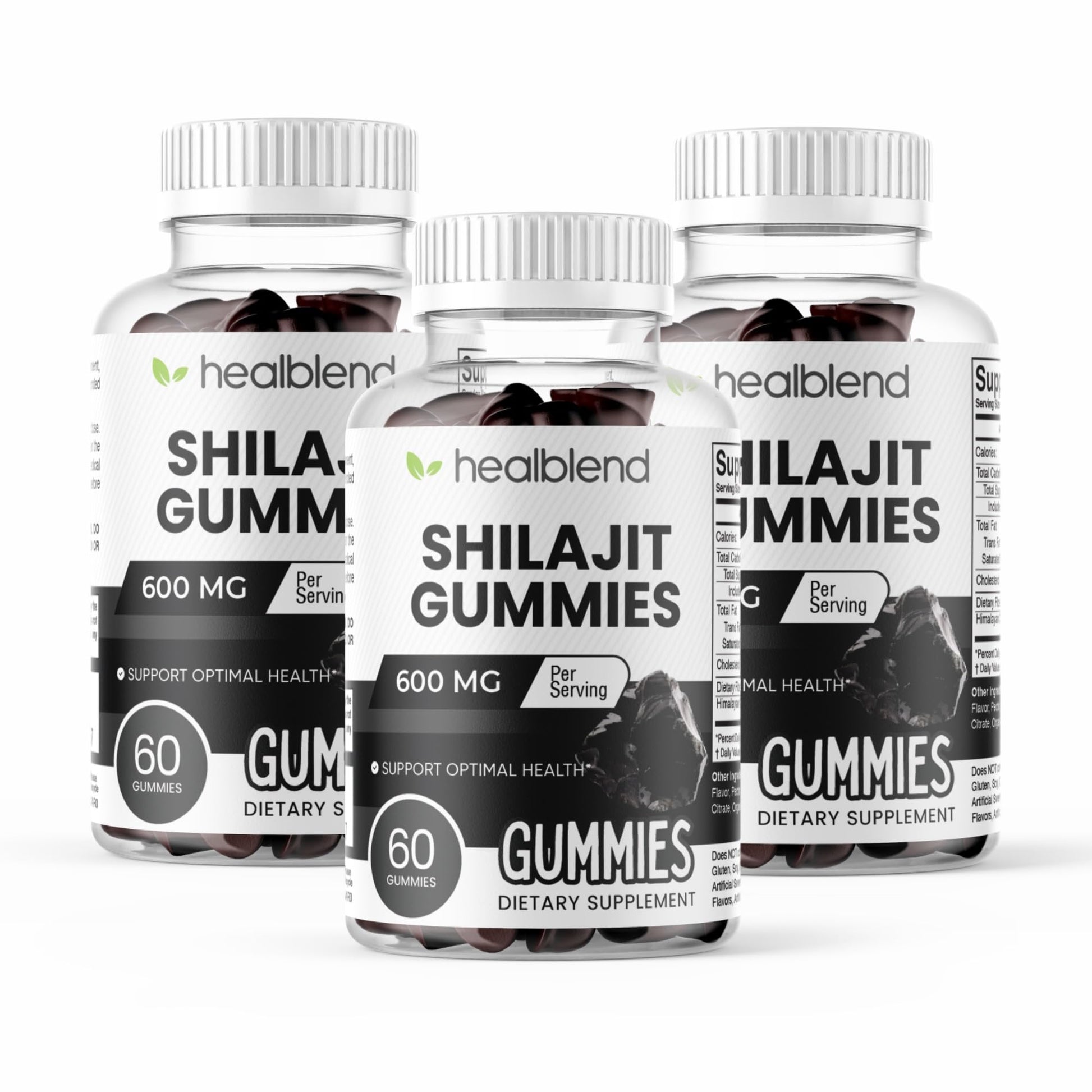 healblend Organic Himalayan Shilajit Gummies 600mg, Gummies, 60 Count