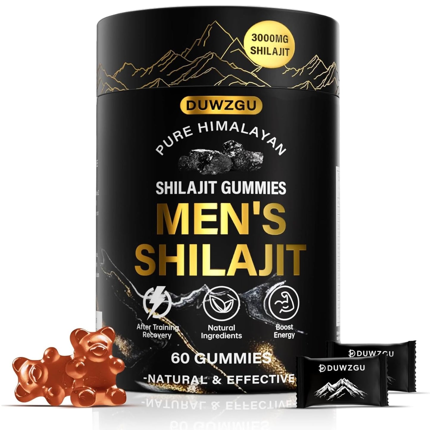 DUWZGU Himalayan Shilajit Gummies, 60 Count