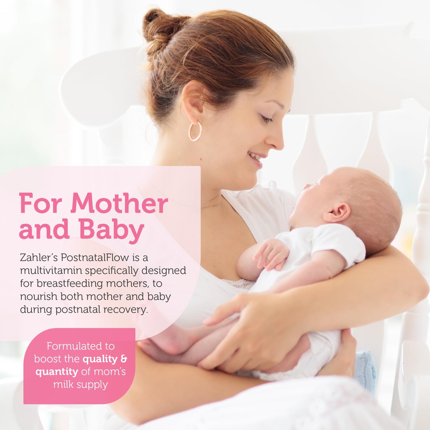 Zahler Postnatal Flow for Advanced Lactation Support, Breastfeeding + Postnatal Support, 120 Tablets
