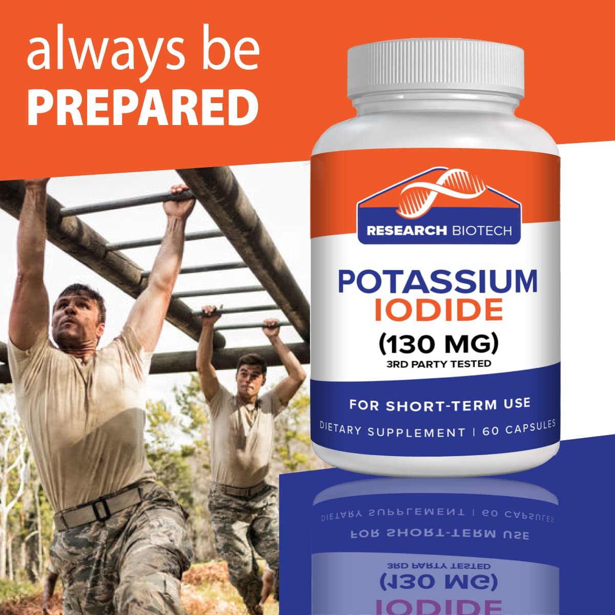 Research Biotech Group Potassium Iodide Supplement 130 mg 60 Capsules
