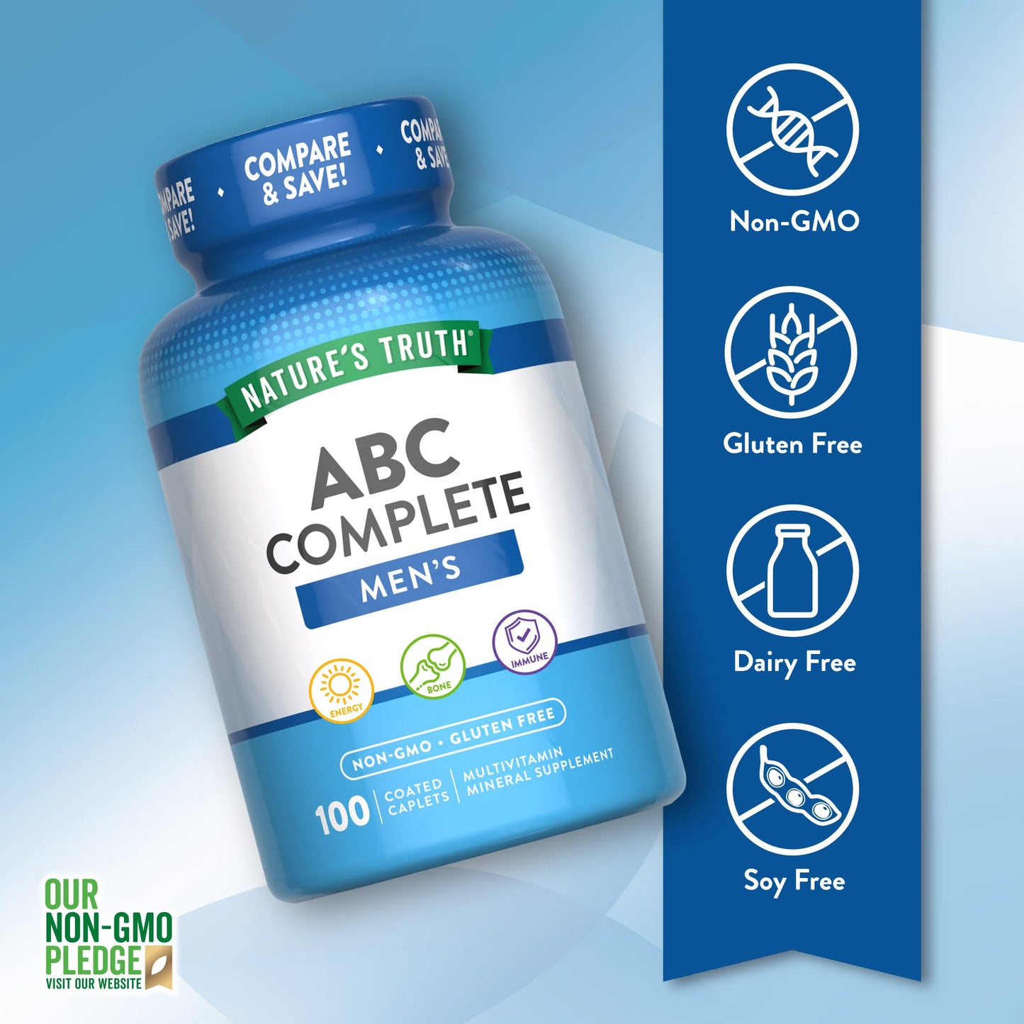 Nature's Truth Multivitamin for Men Caplet 100