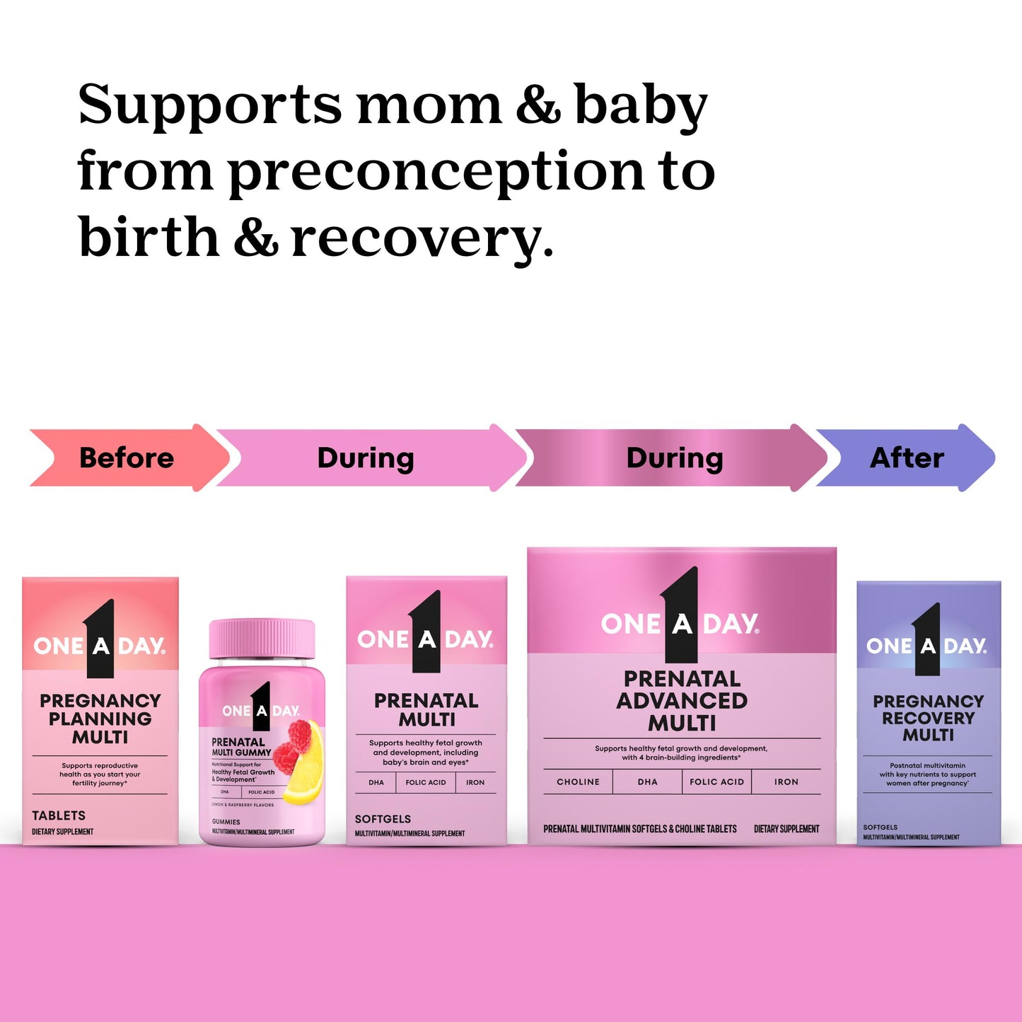 ONE A DAY Prenatal Vitamins Softgels 30 Count