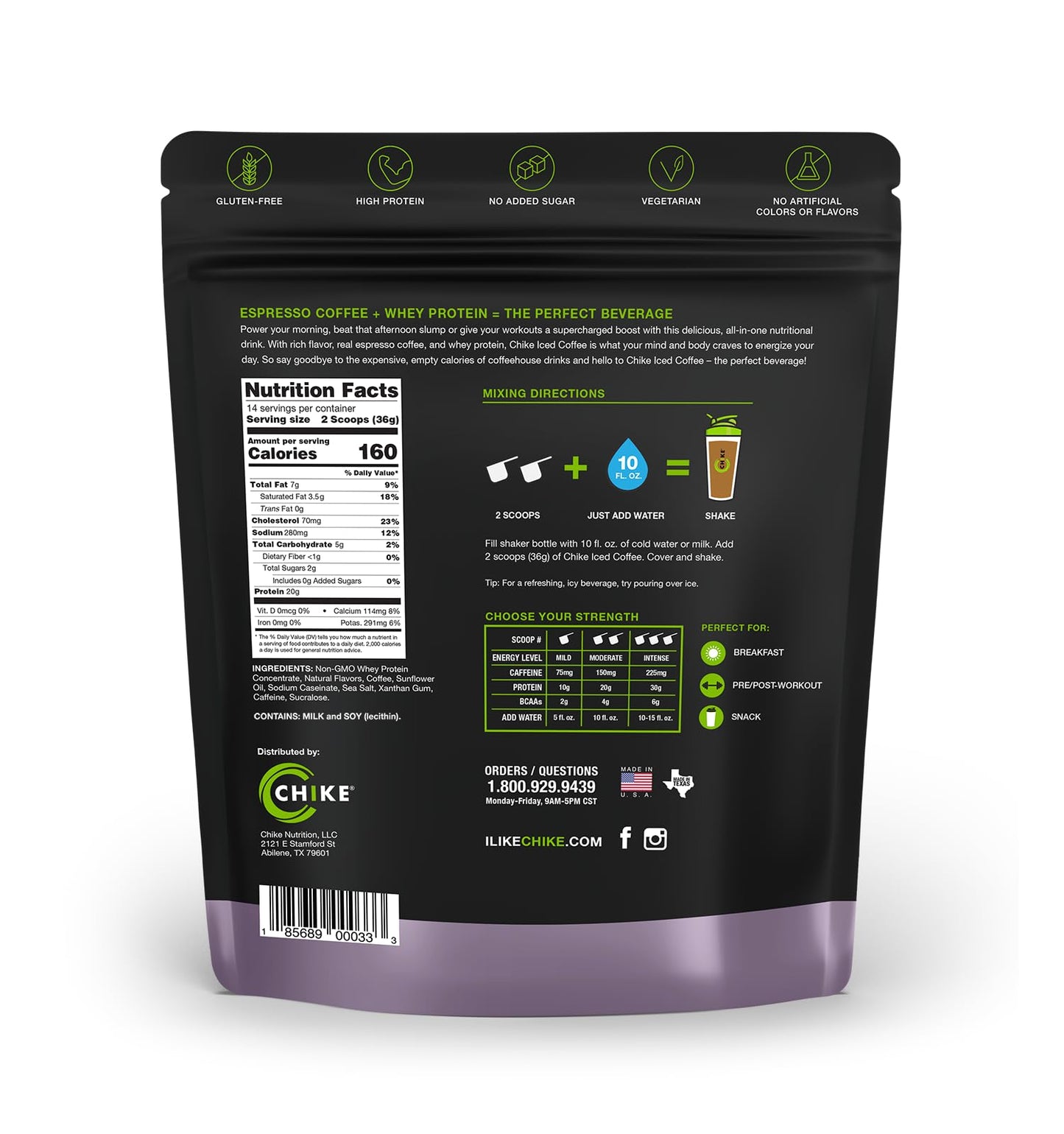 Chike Sweet Cream High Protein Iced Coffee Powder, 17.8 oz
