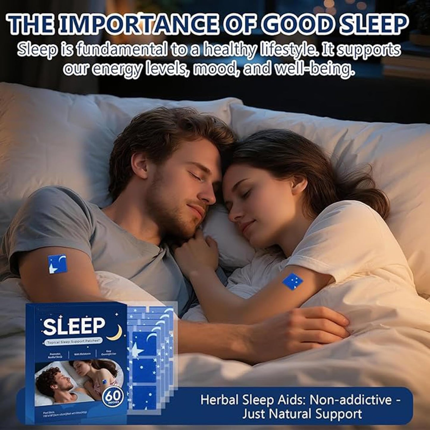 NEIOM Sleep Patches for Adults 60 Tablets