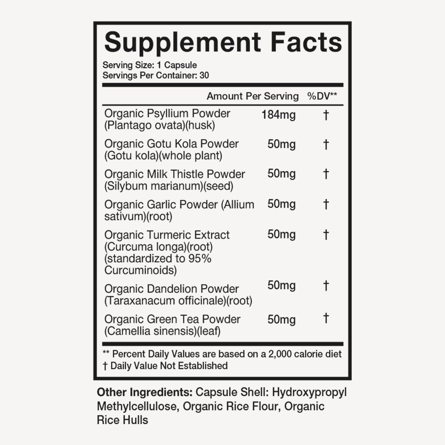 Terra Health Essentials Detox Cleanse for Women and Men - Support Gut Health and Digestion with Psyllium Powder and Turmeric Extract Capsules, 30 Count