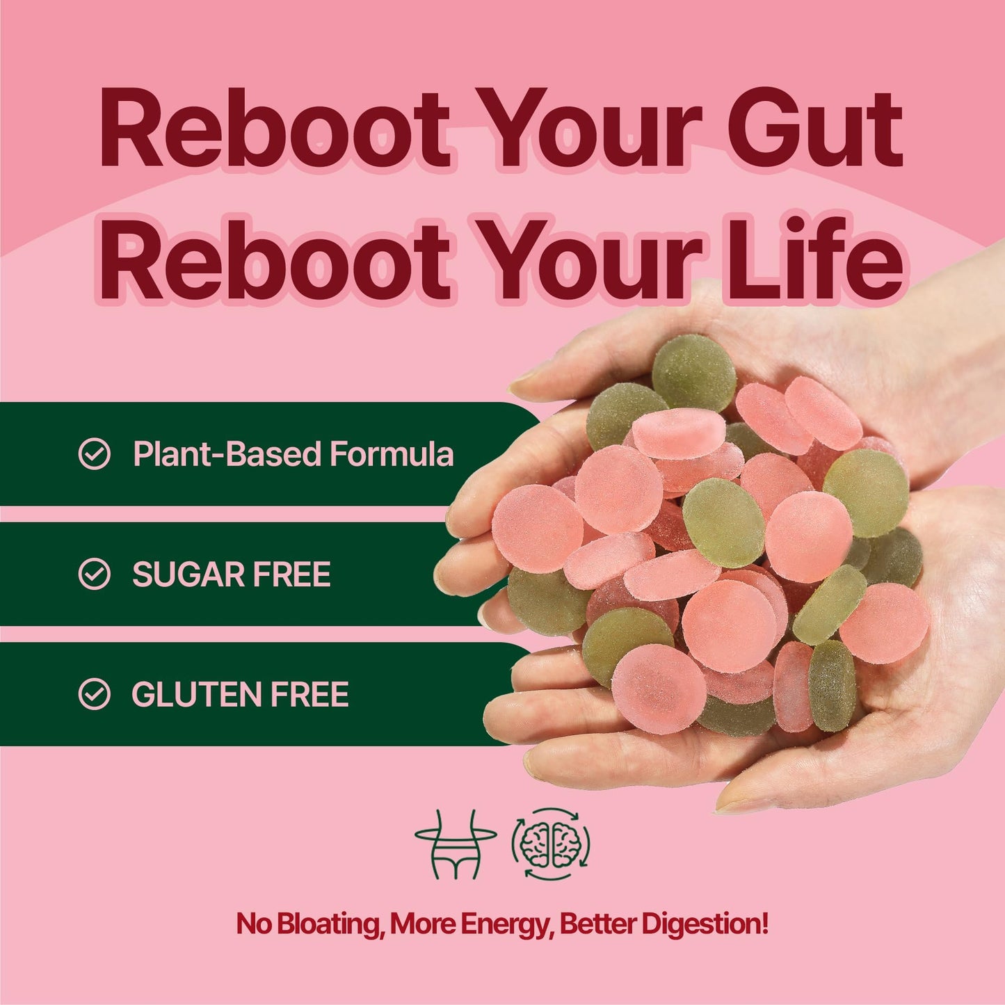 RebootJelly Probiotic Jelly 44 Billion CFU Gummy, 48 Pouches
