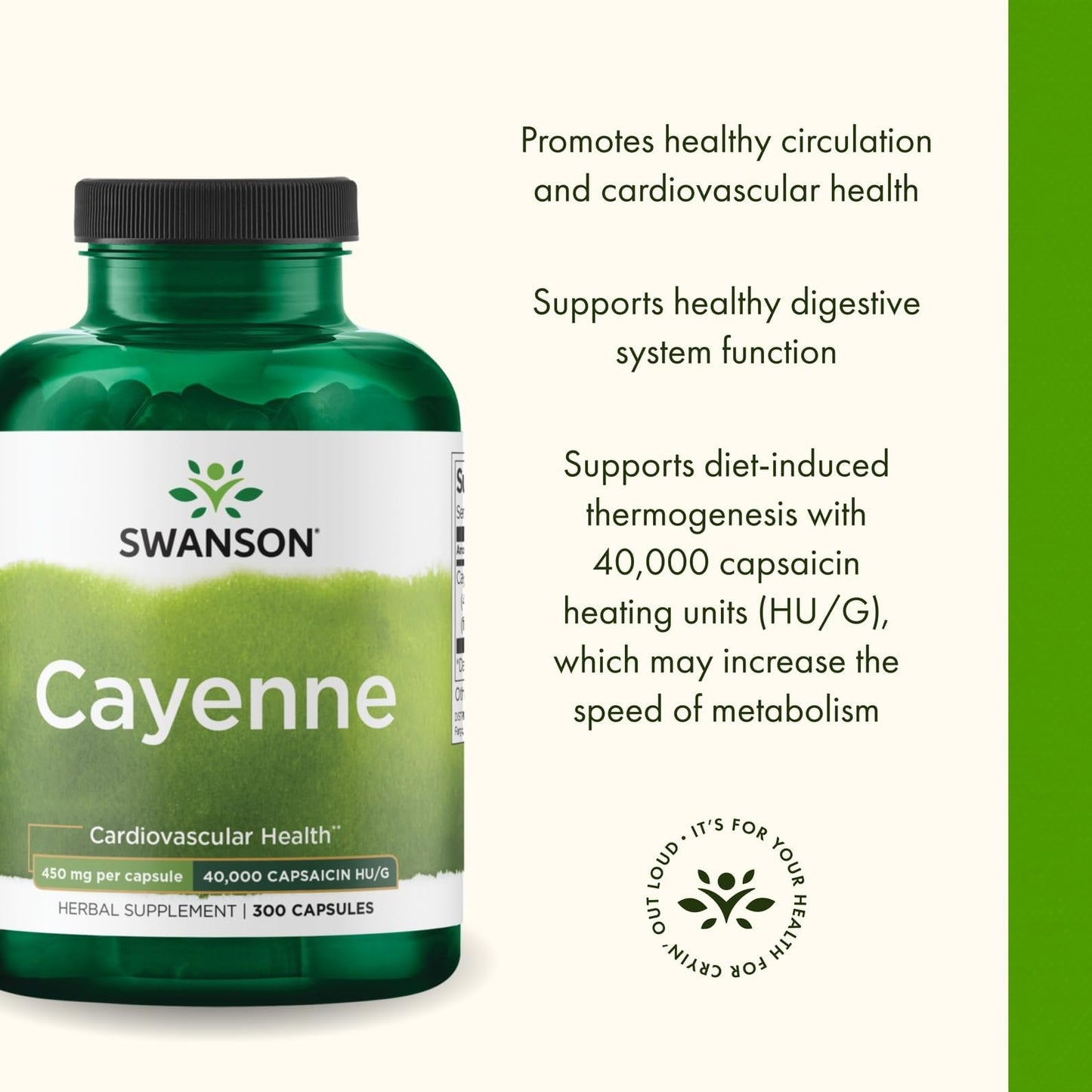 Swanson Cayenne Capsules 300