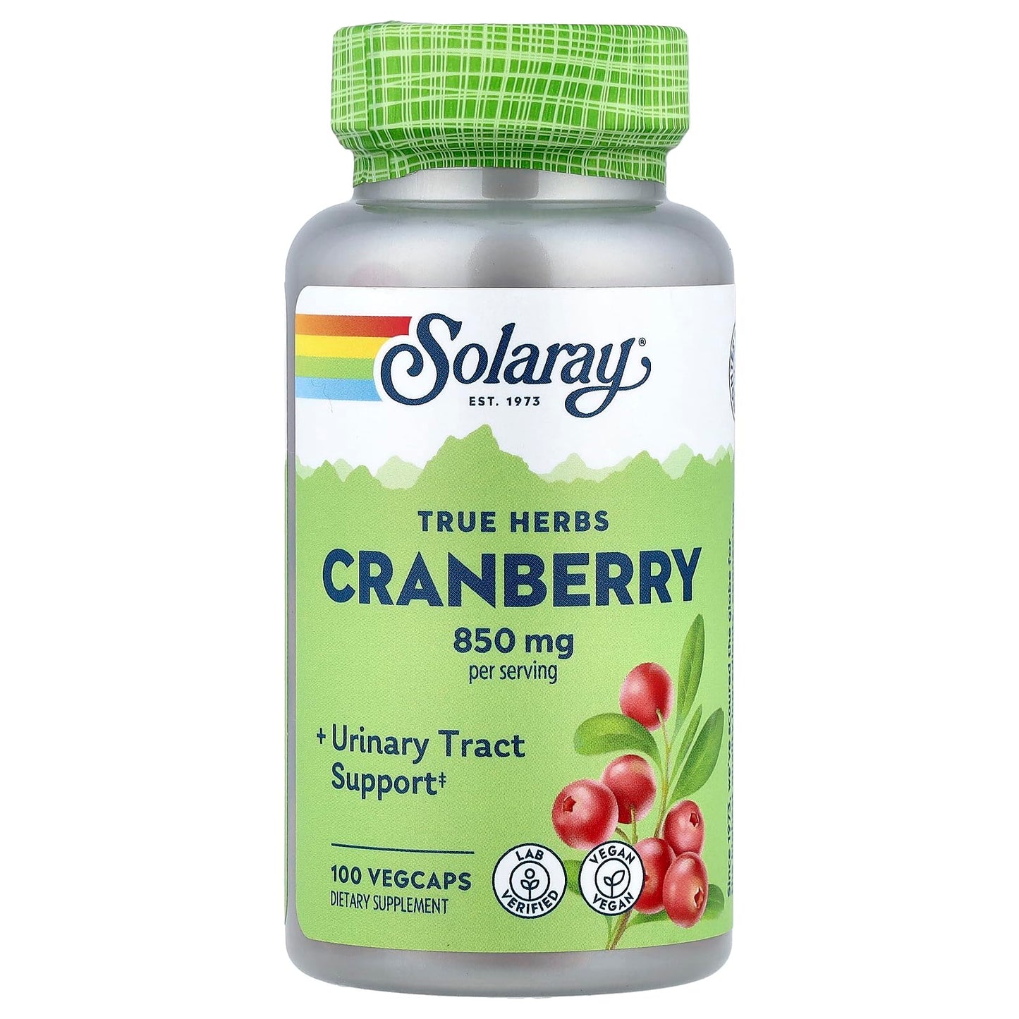 Solaray Cranberry 425 mg Capsules, 100 Capsules