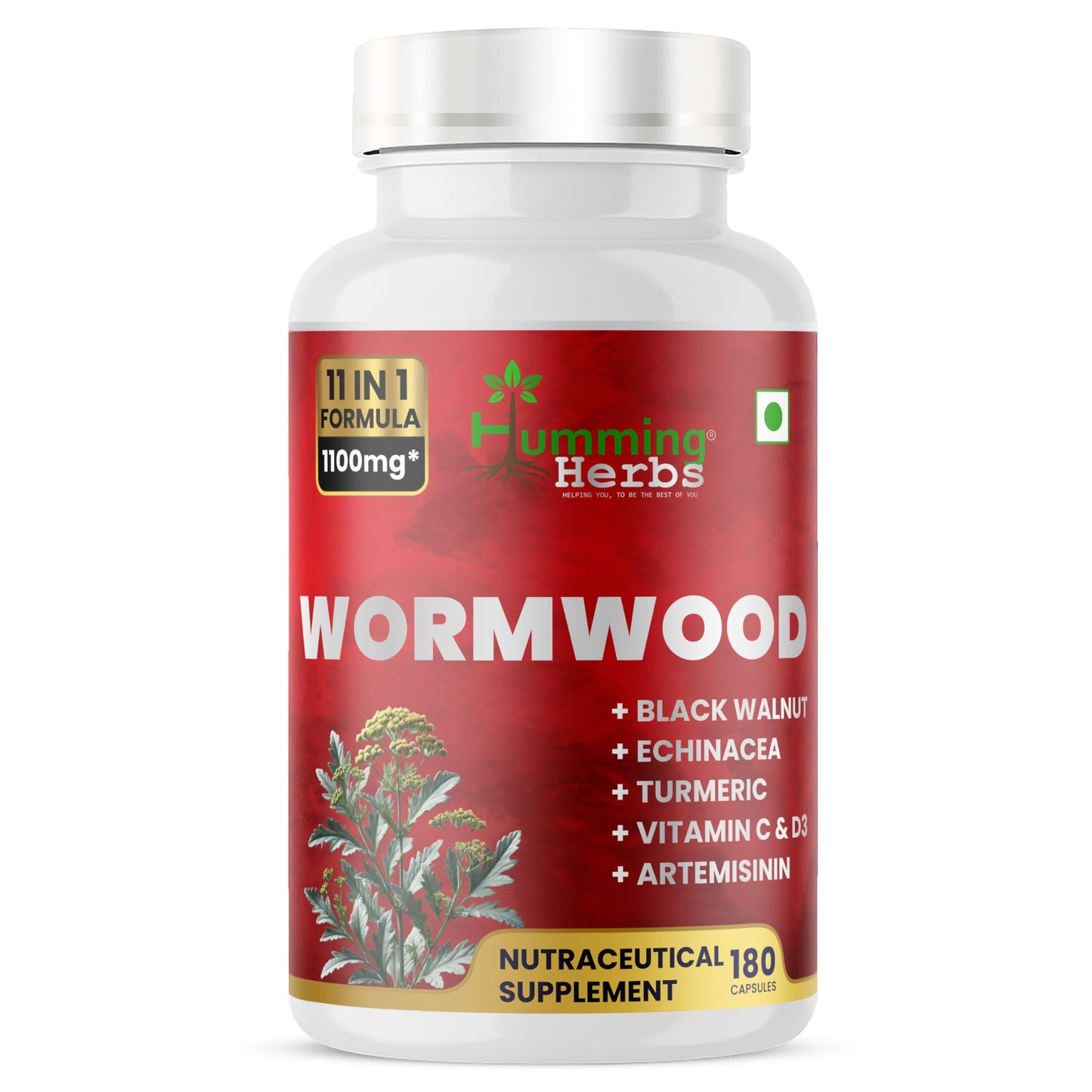 Humming Herbs Wormwood Complex 180 Capsules