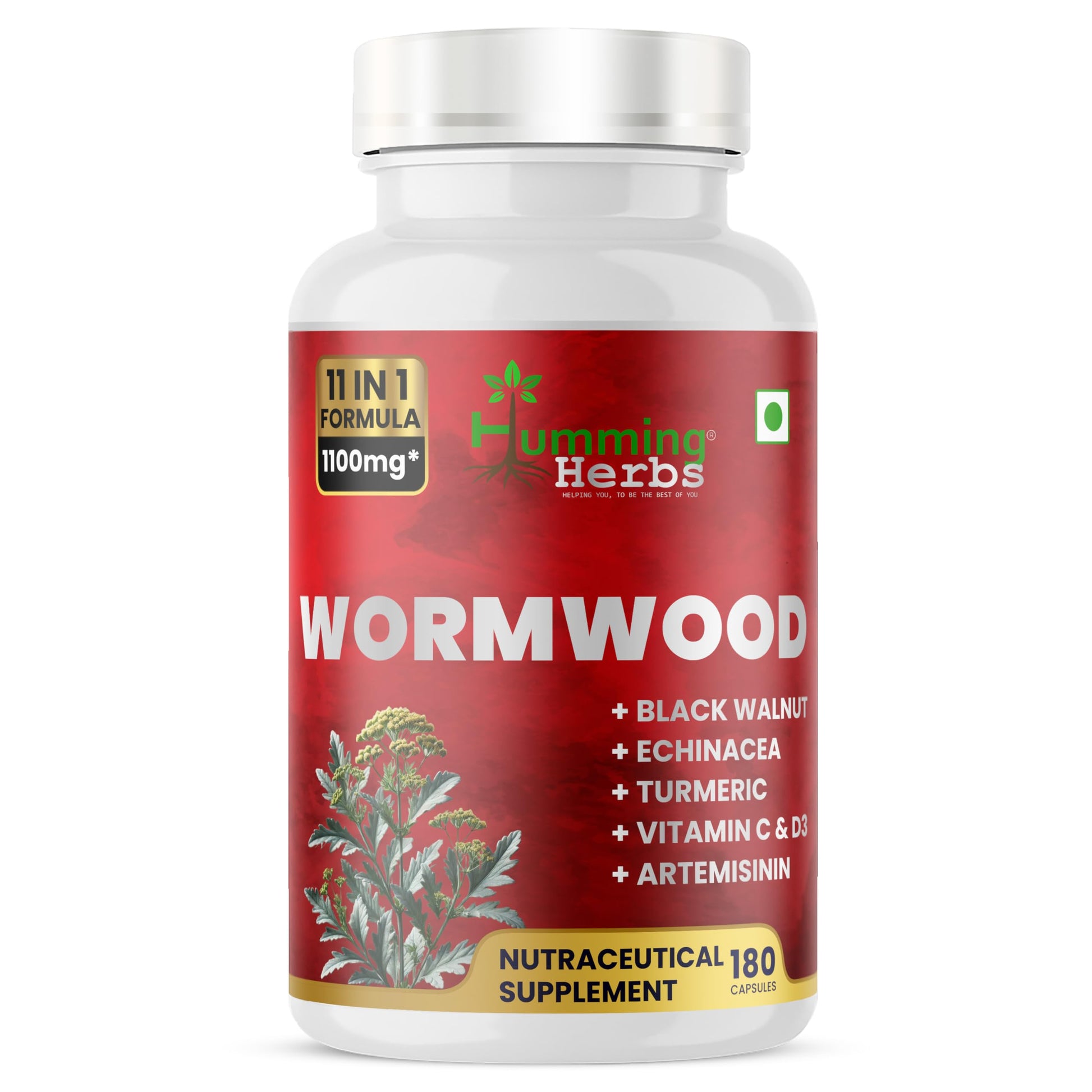 Humming Herbs Wormwood Complex 180 Capsules