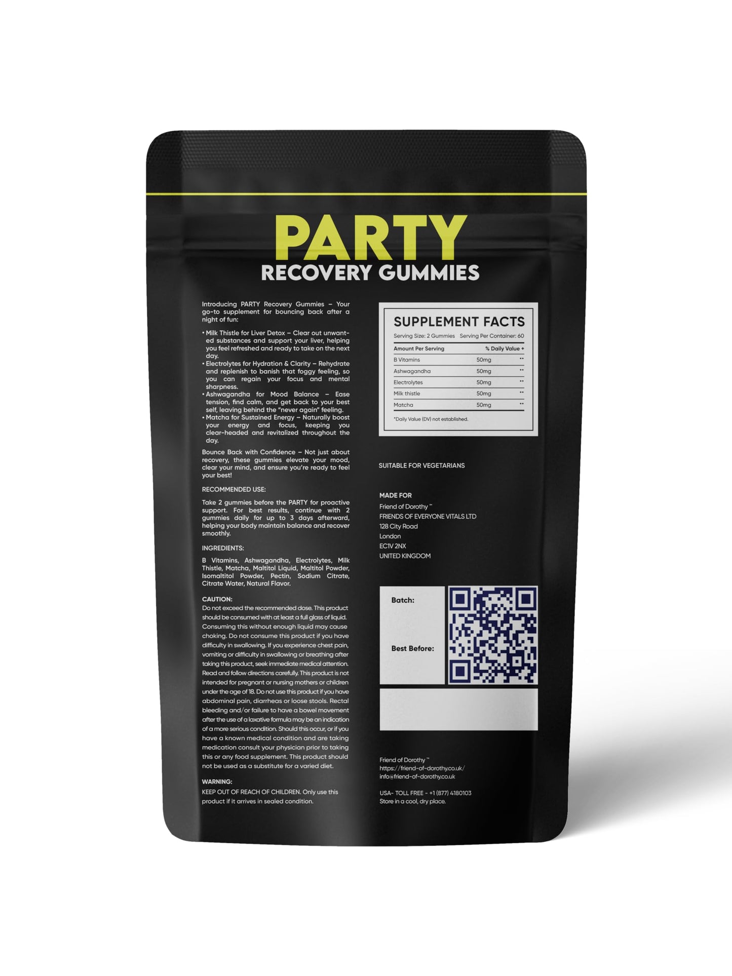 FRIEND OF DOROTHY Volume & Recovery Bundle Gummies 120 Gummies