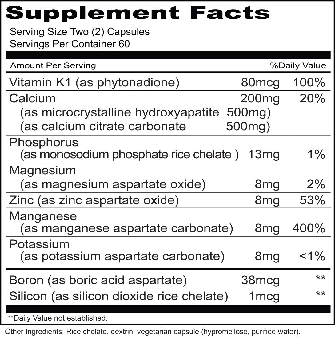 Priority One M.C.H.C. Calcium Capsule, 120 Count