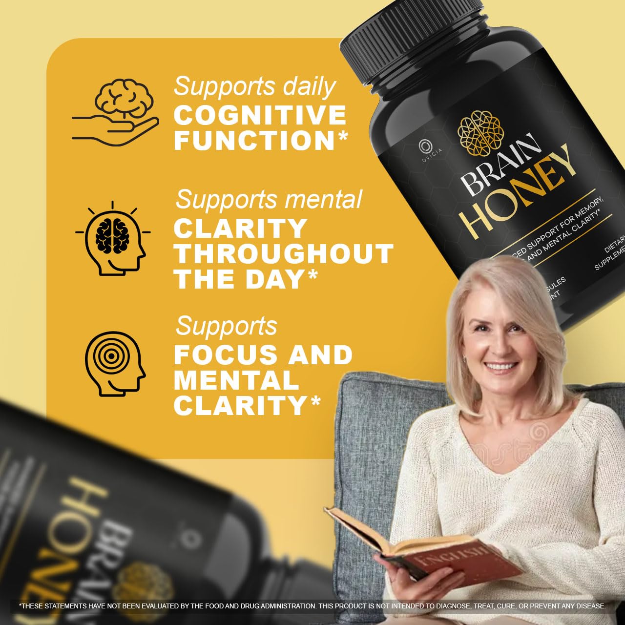 OVICIA Brain Honey Capsules 300 Capsules