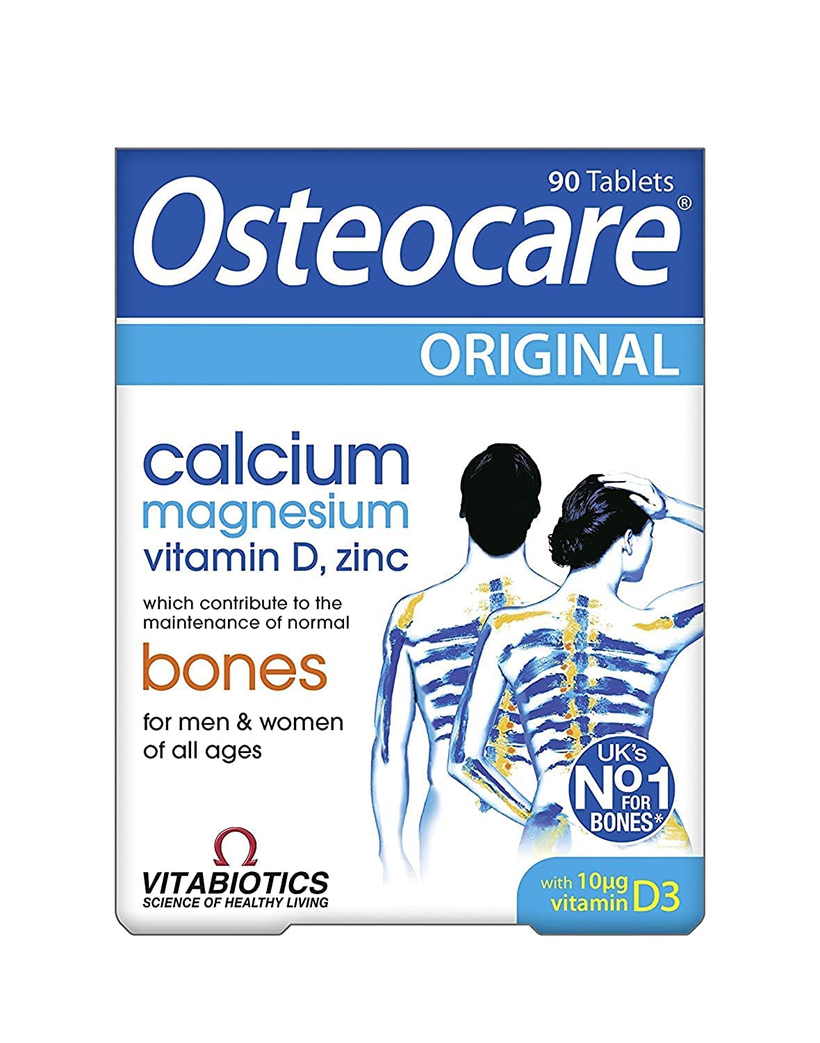Osteocare Calcium 800mg with Vitamin D3, Magnesium, and Zinc Capsule, 90 Count