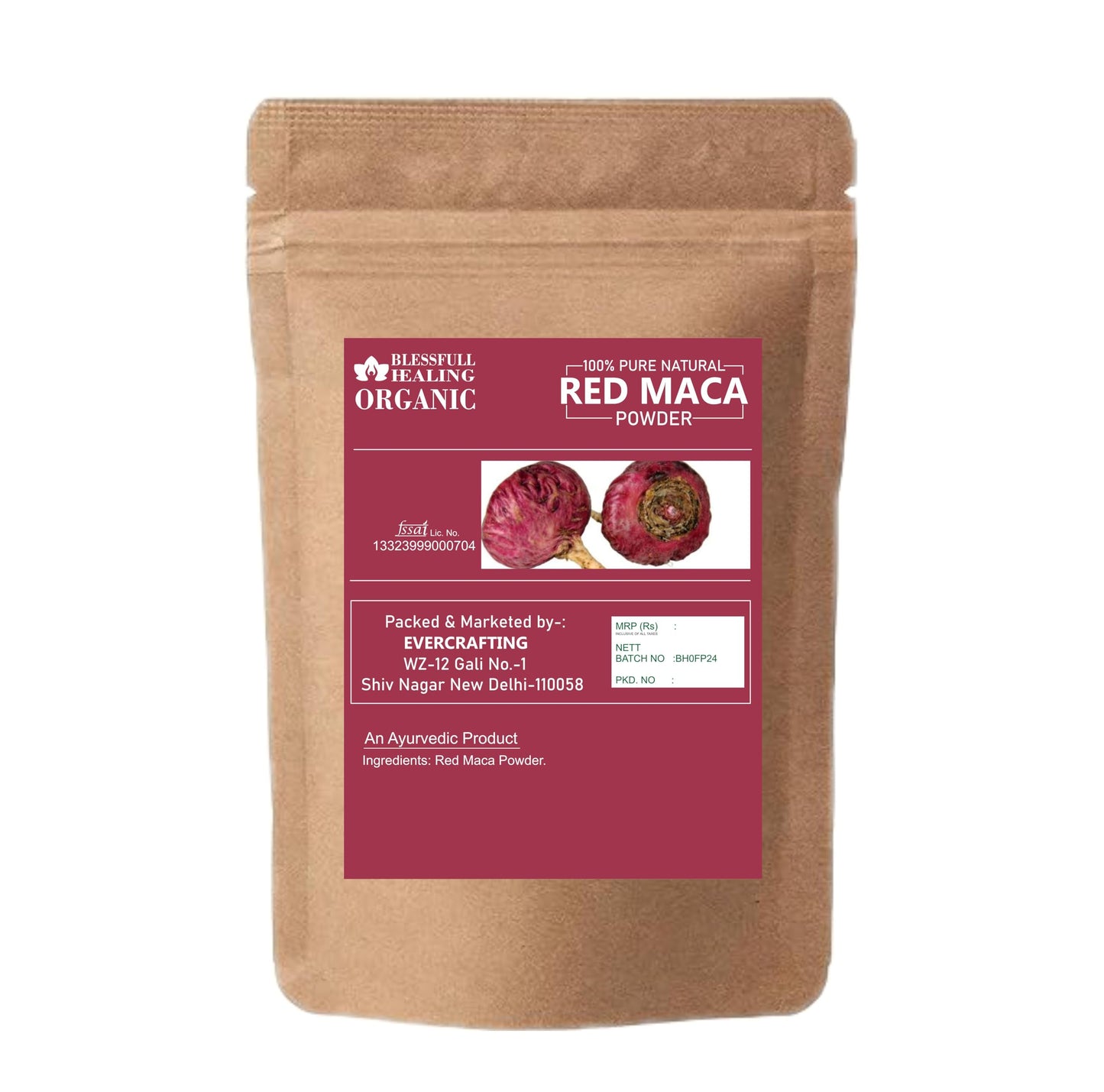 Blessfull Healing Organic Red Maca Powder 10.58 oz