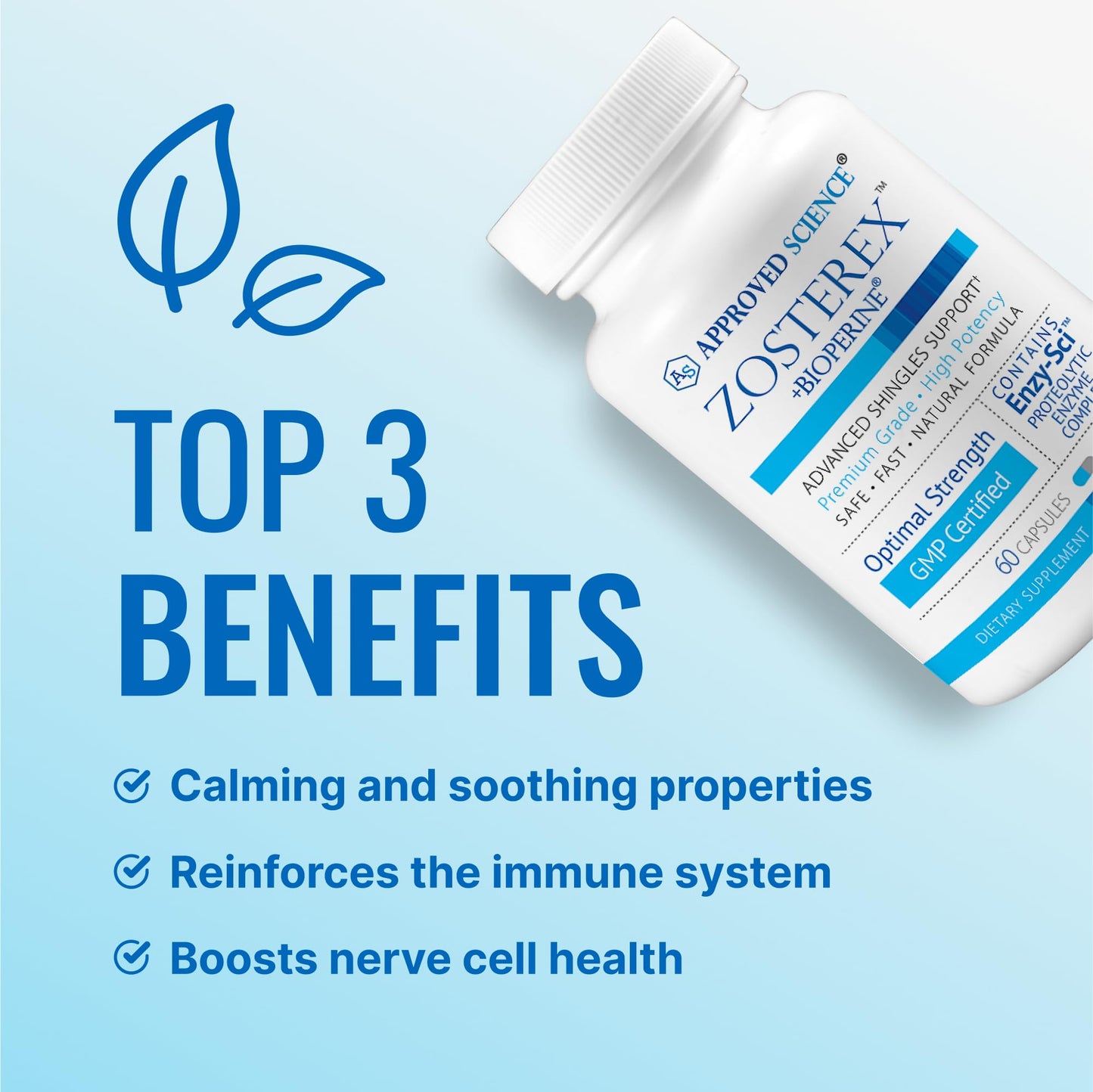 Approved Science Zosterex Extra-Strength L-Lysine 1000mg, Vitamin B Complex, Zinc - Immune Support & Cold Sore Treatment, 180 Capsules
