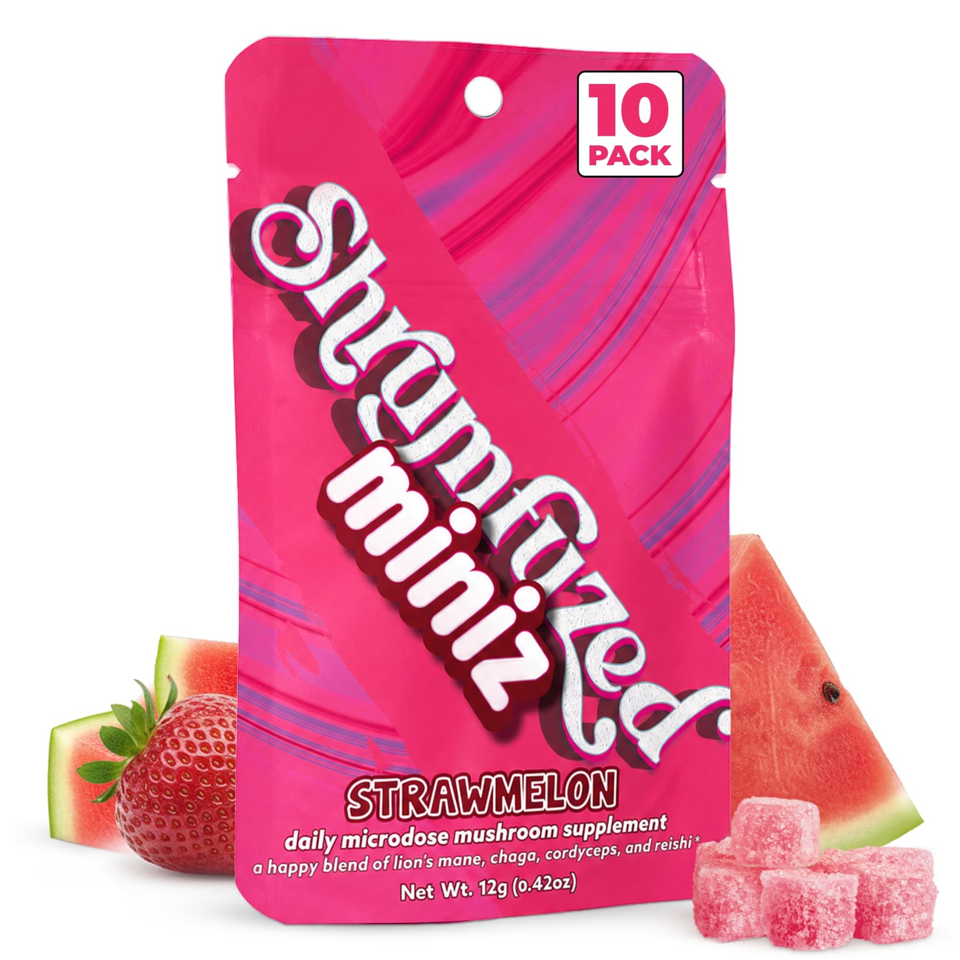Shrumfuzed Miniz Mushroom Gummies, 10 Gummies
