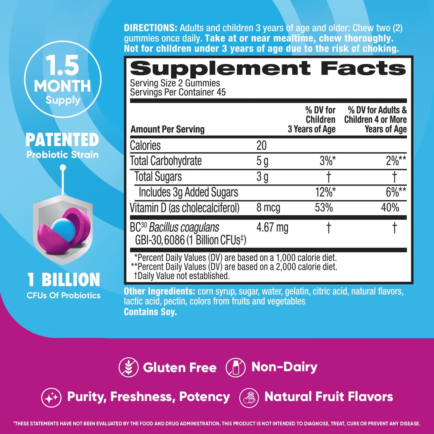 Digestive Advantage Digestive Health Gummies, 180 Count