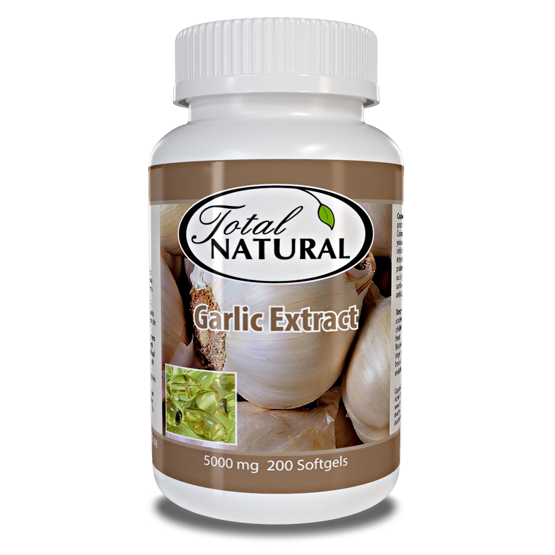 Total Natural Garlic Extract 5000mg Softgels 200 Count