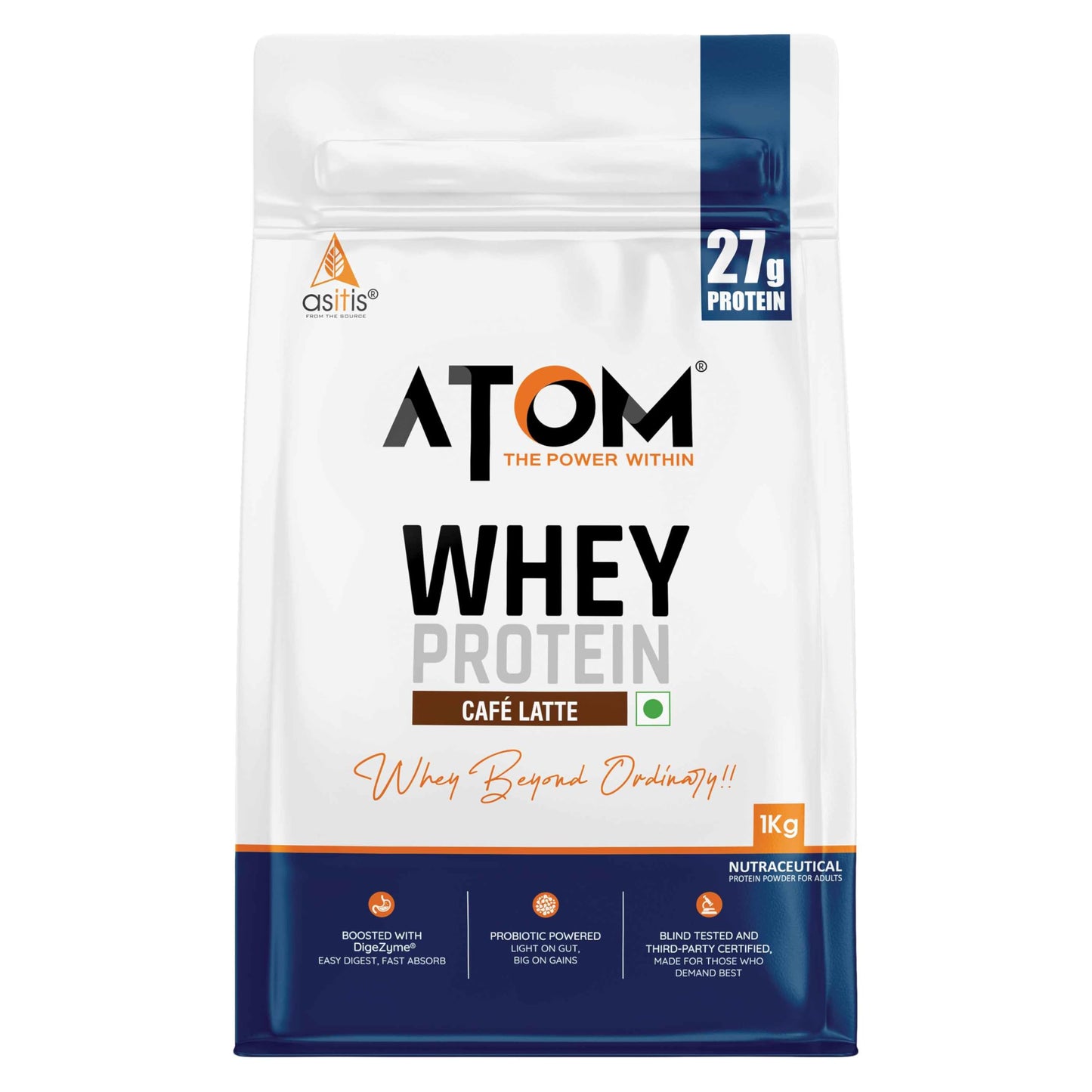 Asitis Nutrition AS-IT-is Atom Whey Protein Powder, 35 Servings