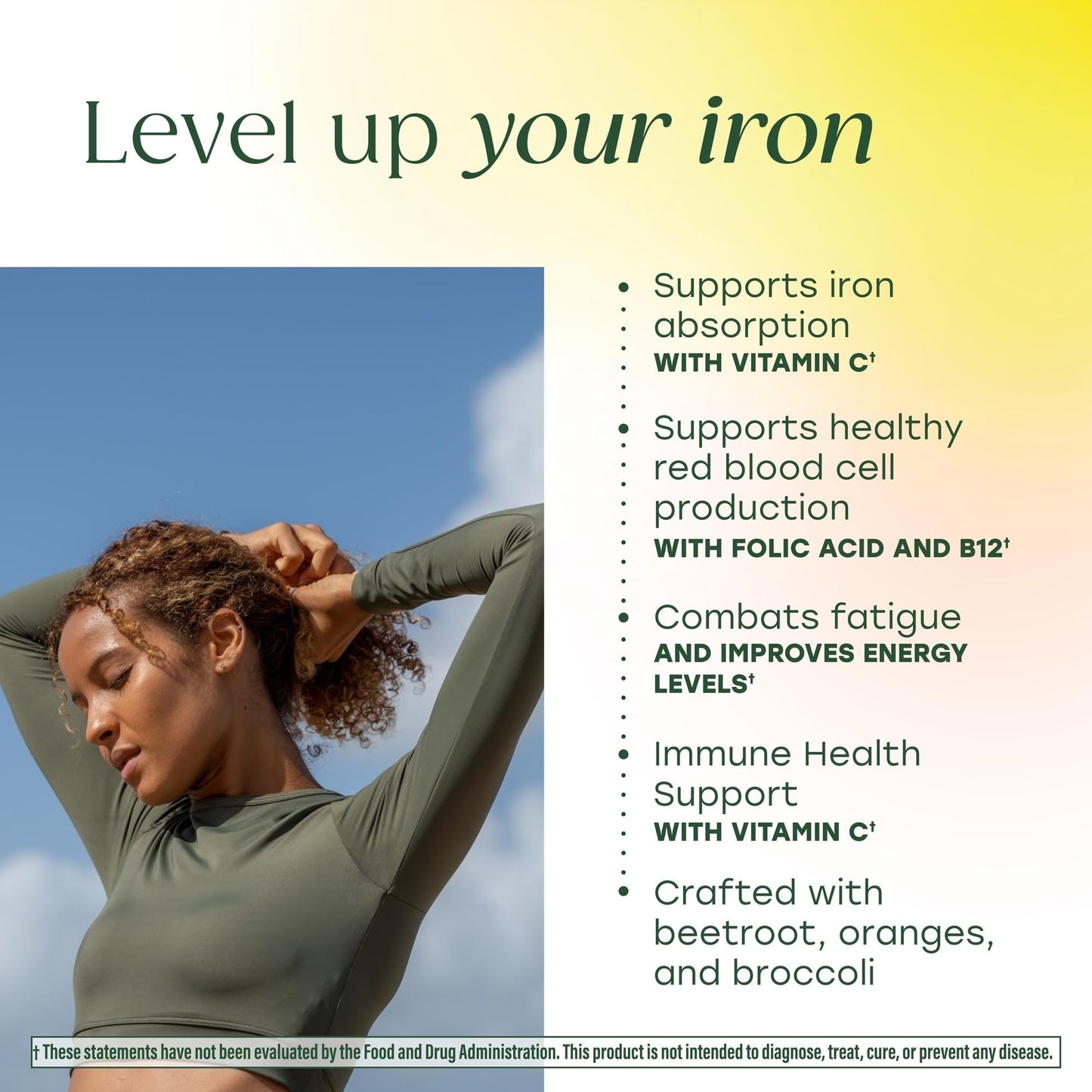 MegaFood Blood Builder Iron Supplement Energy Support Tablet, 120 Tablets