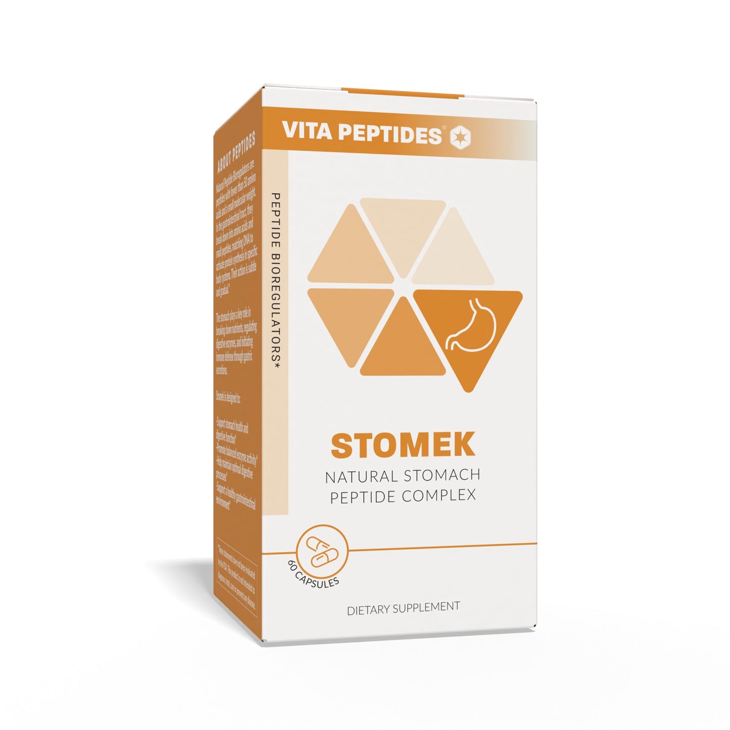 Vita Peptides Stomek Stomach Natural Peptide Bioregulator Capsule 60 Count