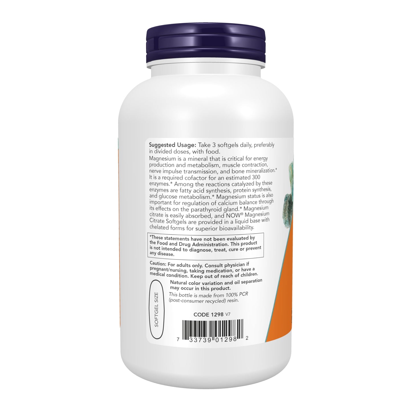 NOW Foods Magnesium Citrate with Glycinate & Malate Softgels 180 Count