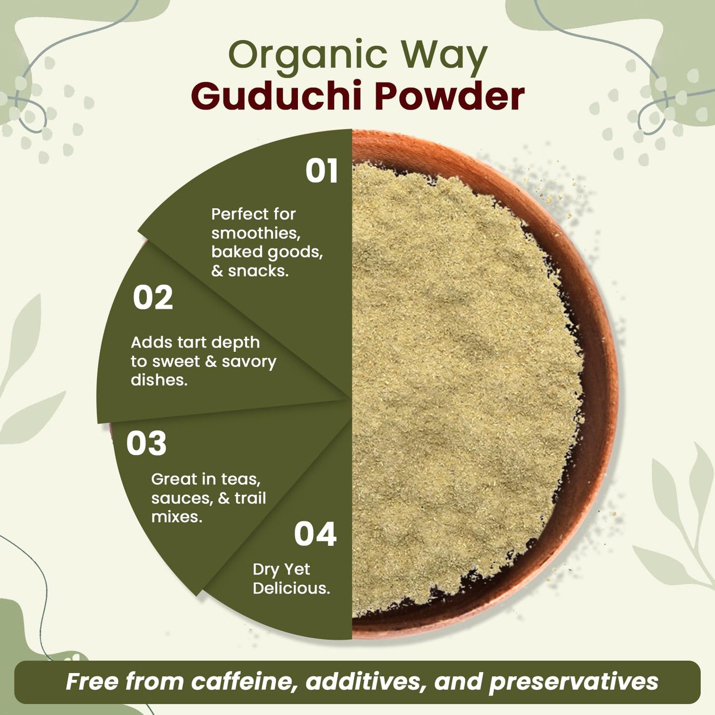 Organic Way Guduchi Powder (Tinospora cordifolia), 16 oz