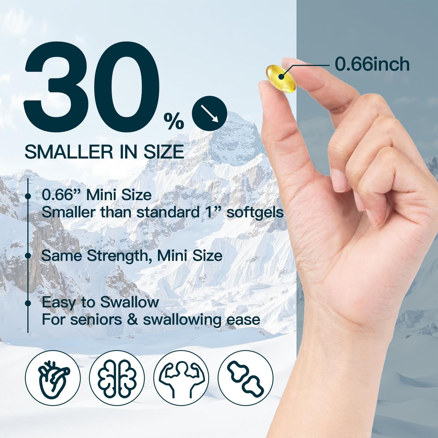 Nature Target Fish Oil Mini 1400mg Omega-3 Softgels 120