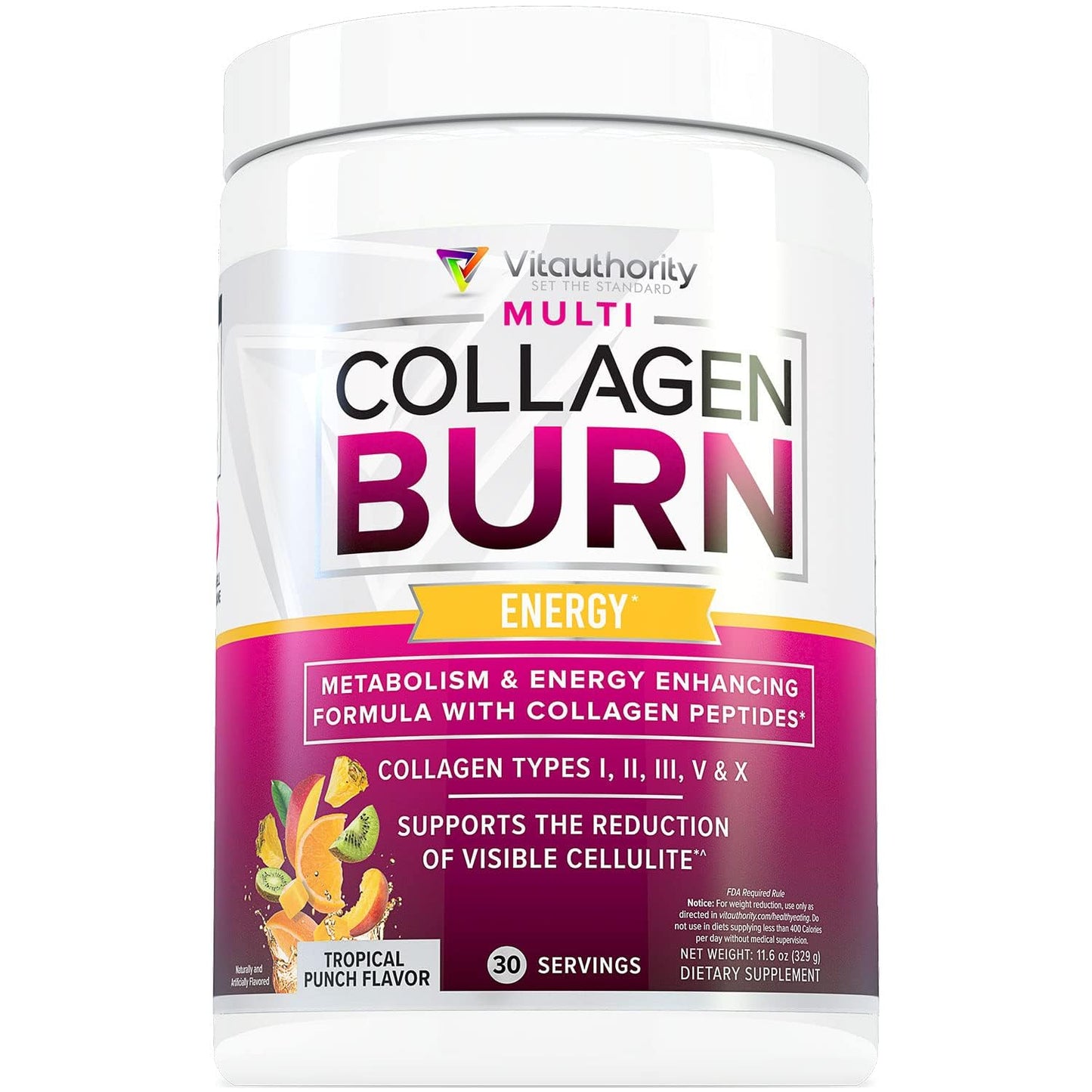 Vitauthority Multi Collagen Burn Powder 11.6 oz