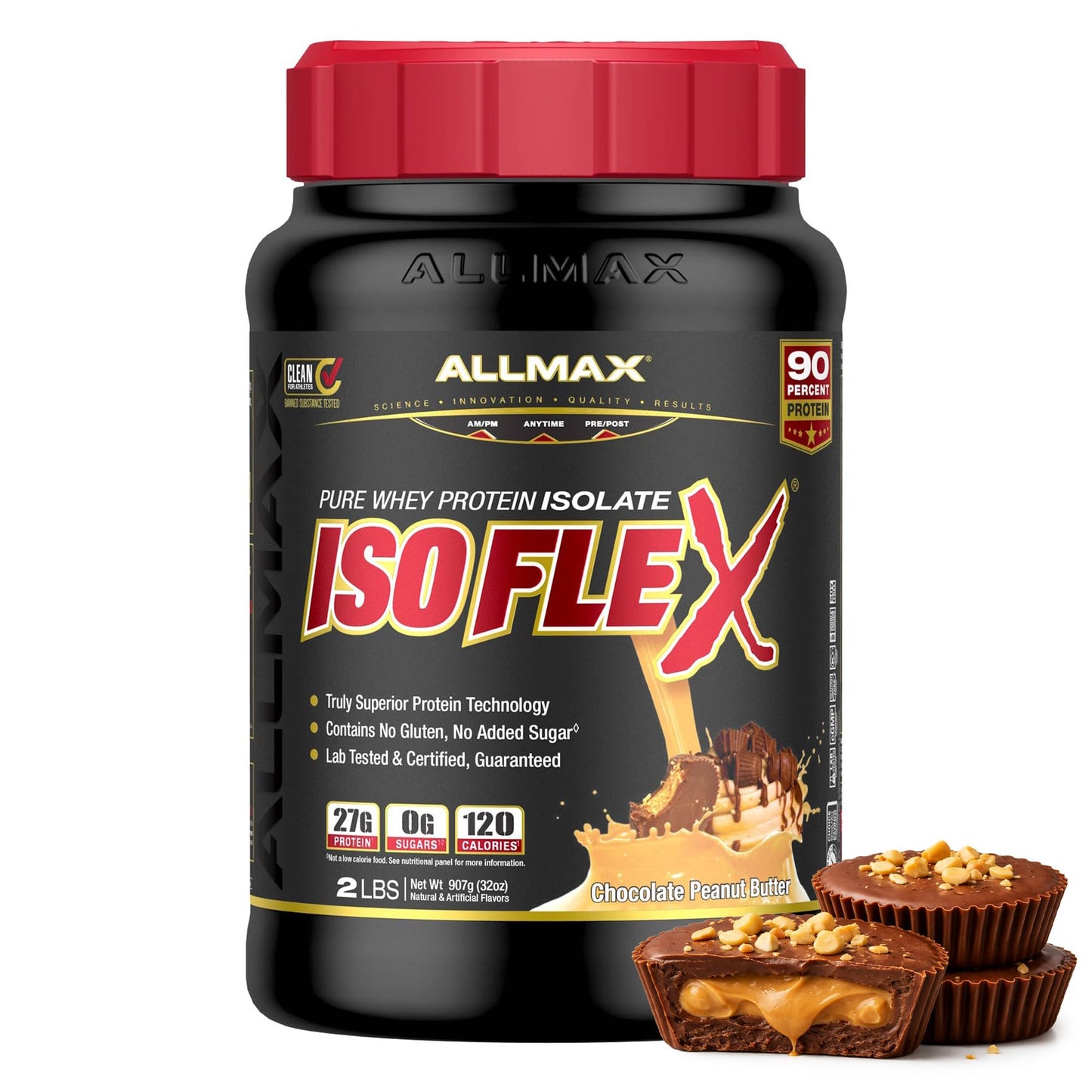 ALLMAX ISOFLEX Pure Whey Isolate Protein Powder 32 Servings