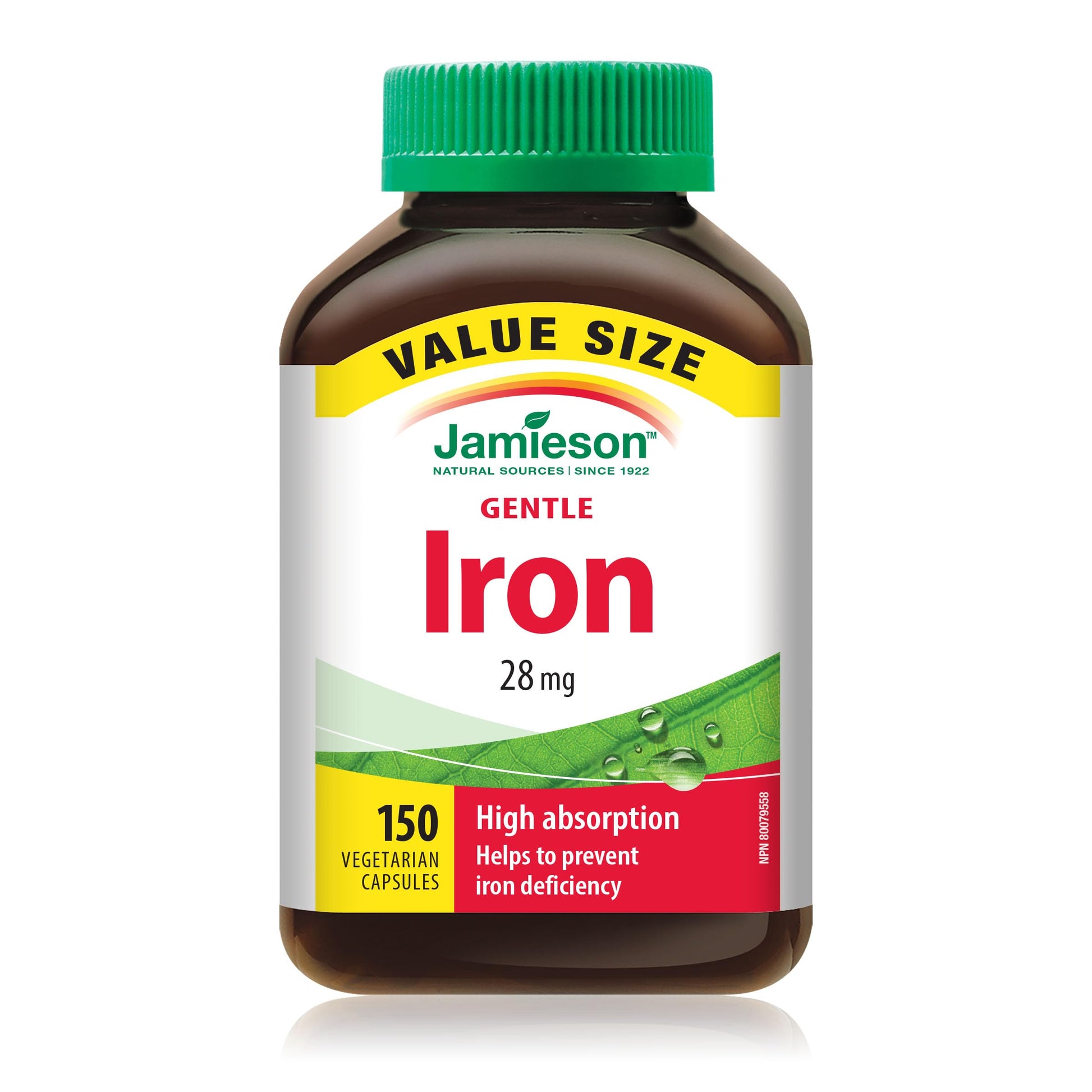 Jamieson Laboratories High Absorption Gentle Iron Capsule, 1 Count