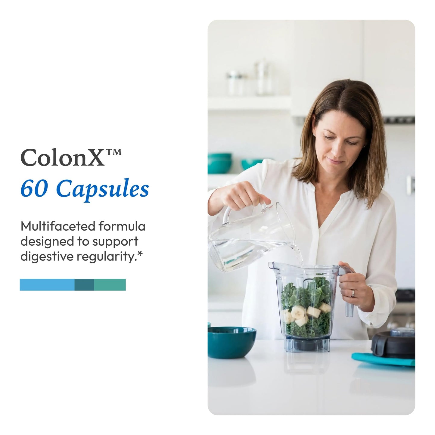 XYMOGEN ColonX - Gastrointestinal & Bowel Regularity Support Capsules 60