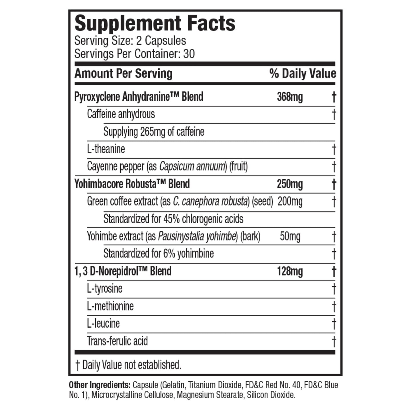 Hydroxycut Hardcore Thermogenic Supplement Capsule 60