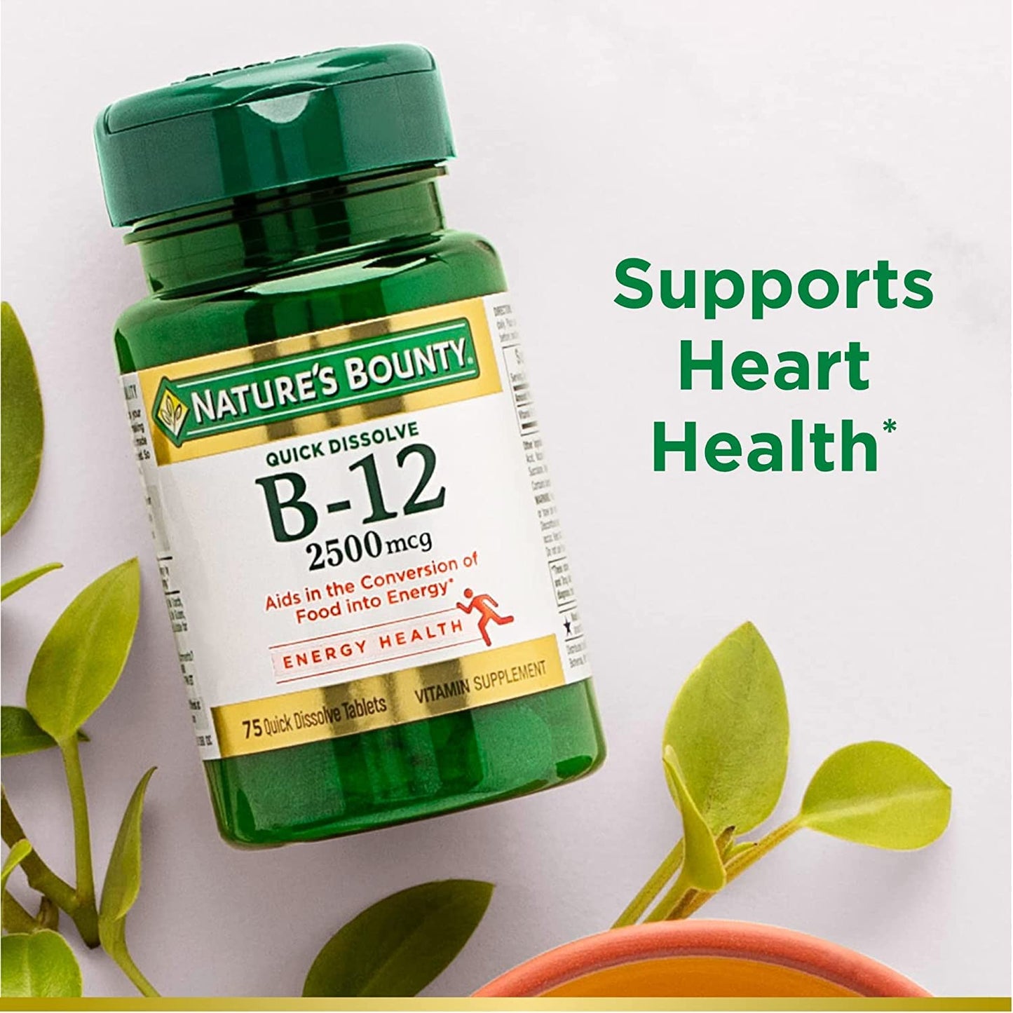 Nature's Bounty Vitamin B12 2500 mcg Tablets 150