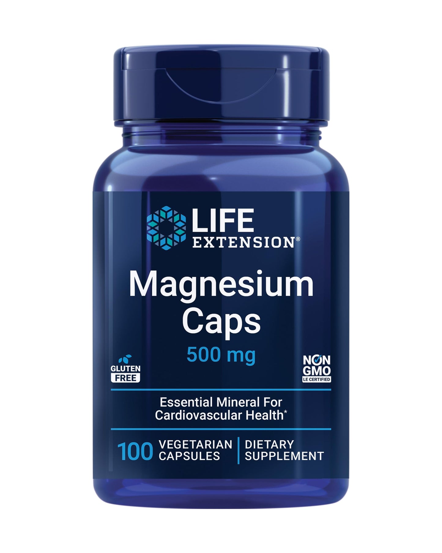 Life Extension Magnesium Capsules 500mg, Vitamin C 1000mg with Bio-Quercetin Phytosome - Heart, Bone, Immune Health - 160 Vegetarian Capsules