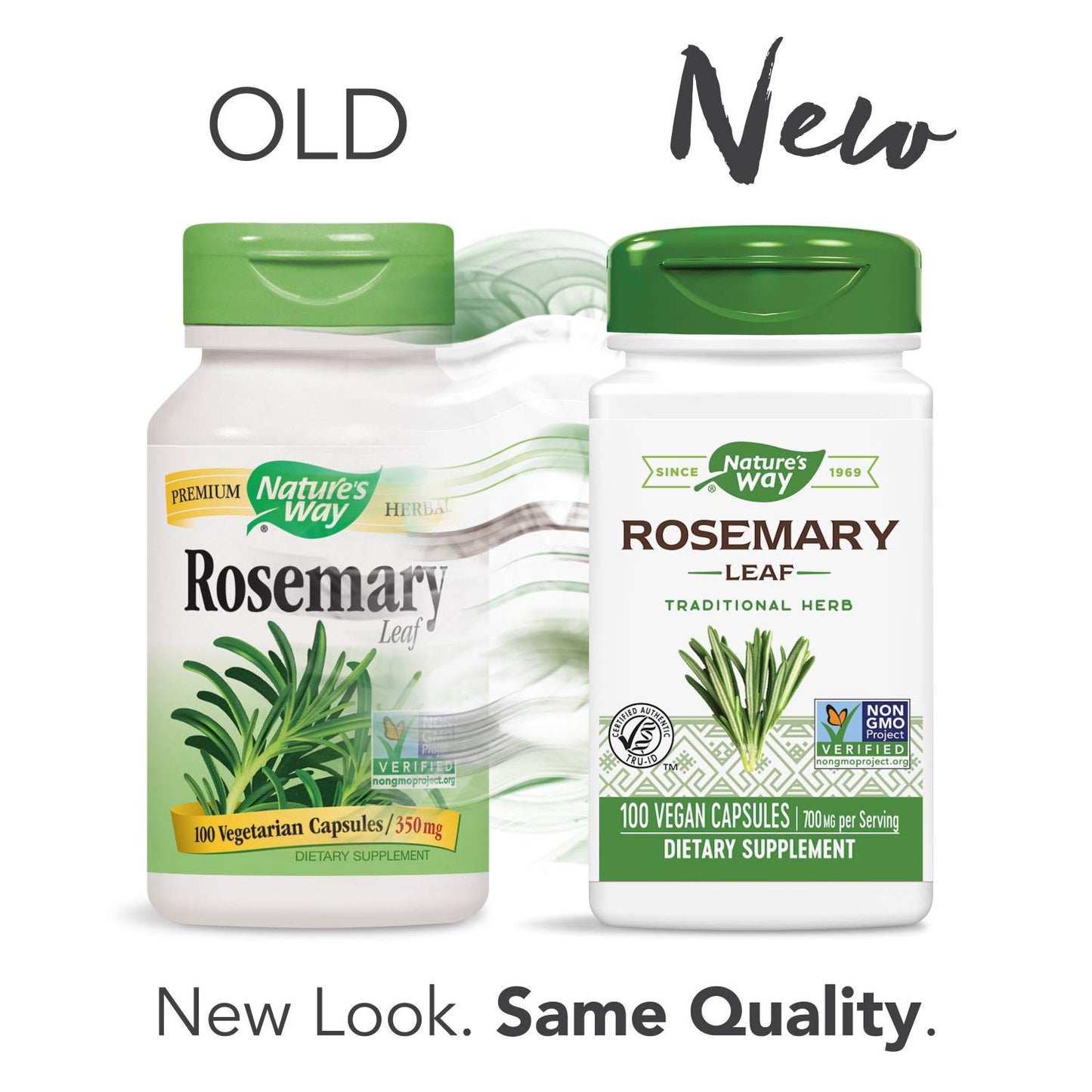 Nature's Way Premium Herbal Rosemary Leaf 350 mg Capsules 400 Count