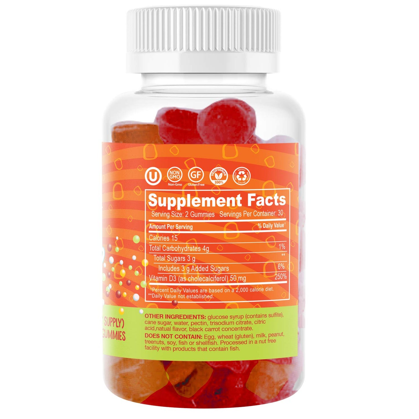 Vital+Boon Vitamin D3 Bone & Immune Support, 60 Gummies