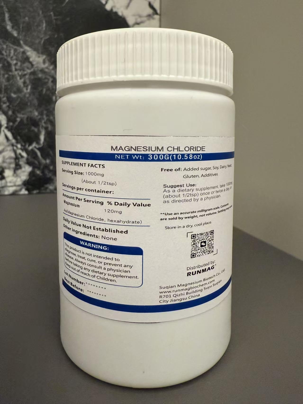 RUNMAG Magnesium Chloride Powder 10.58 oz